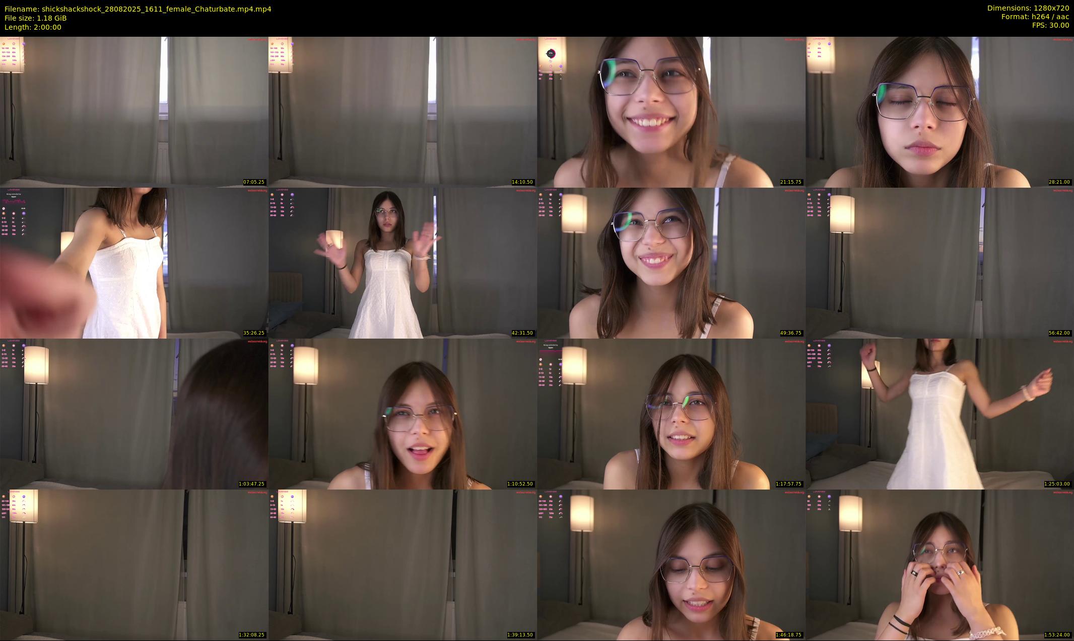 shickshackshock — 120 minute Chaturbate female cam show recording, 720p, Aug 28, 2025