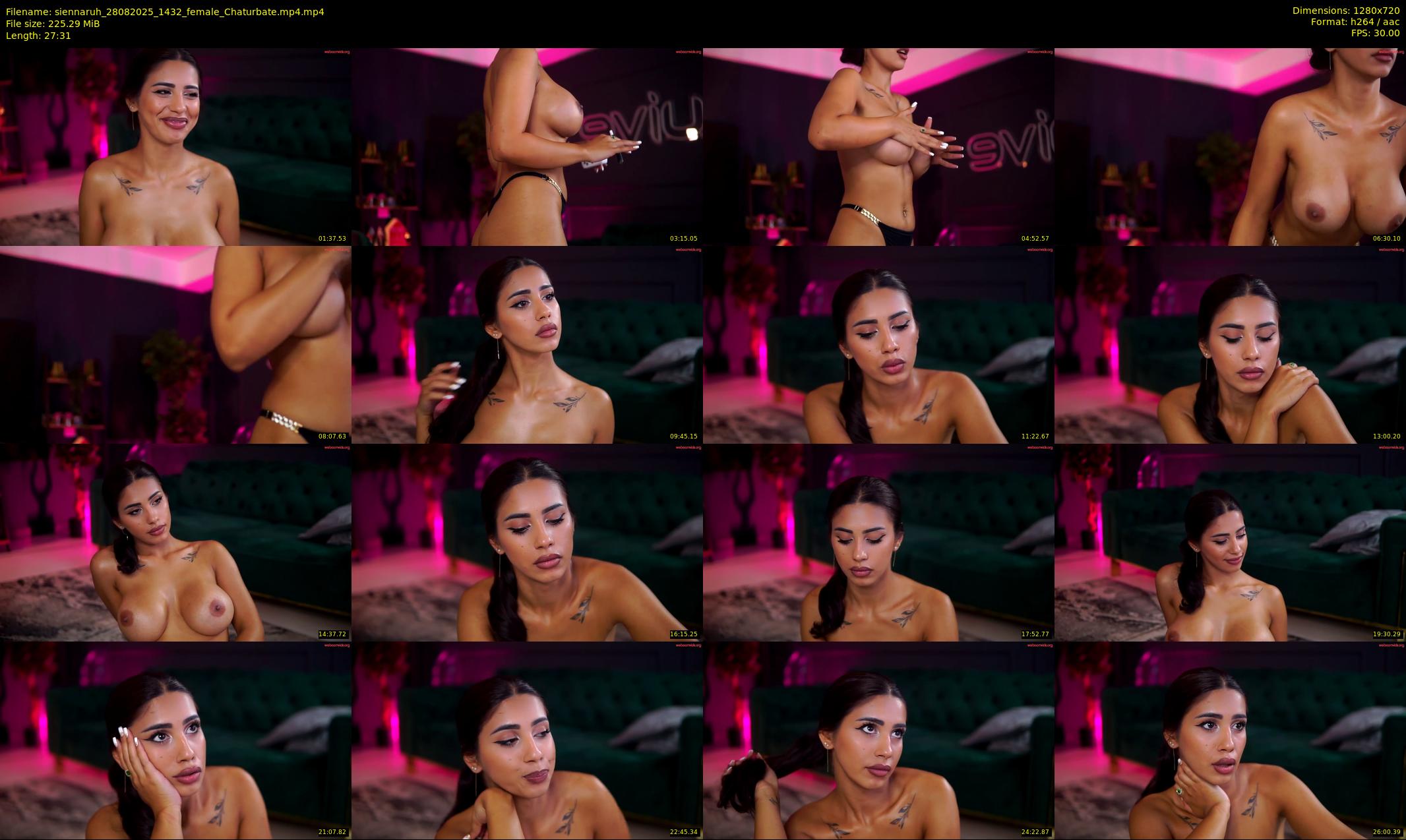 siennaruh — 28 minute Chaturbate female cam show recording, 720p, Aug 28, 2025
