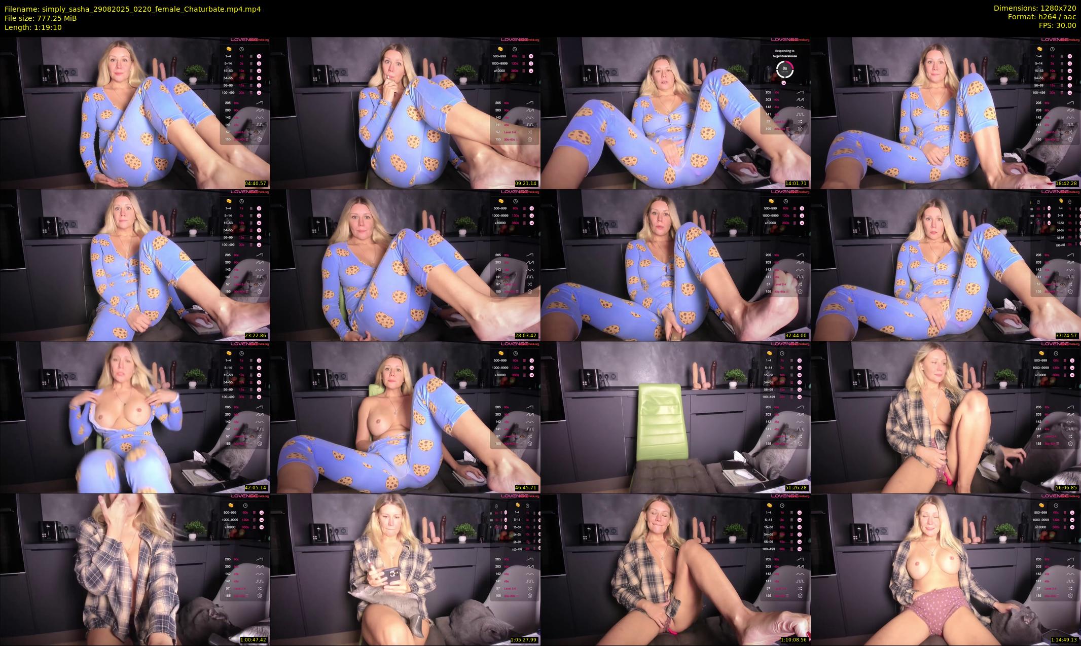 simply_sasha — 80 minute Chaturbate female cam show recording, 720p, Aug 29, 2025