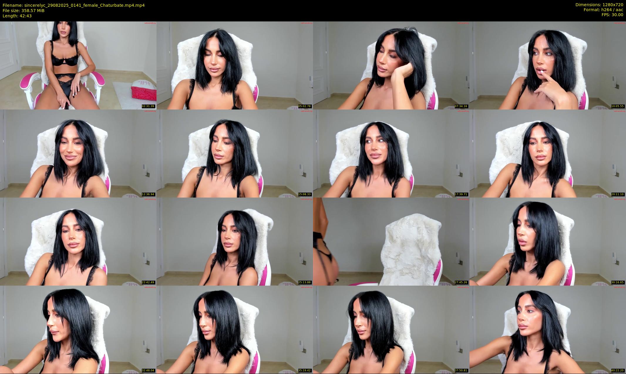 sincerelyc — 43 minute Chaturbate female cam show recording, 720p, Aug 29, 2025