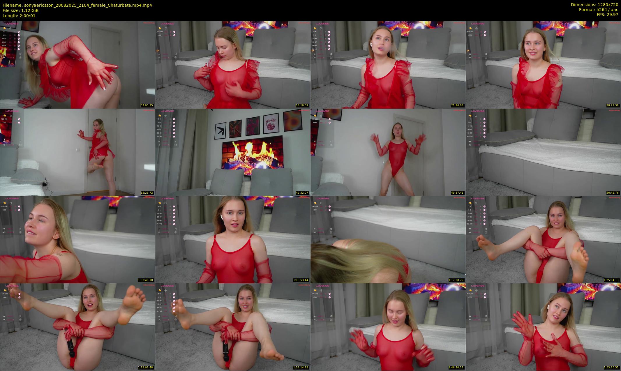 sonyaericsson — 121 minute Chaturbate female cam show recording, 720p, Aug 28, 2025
