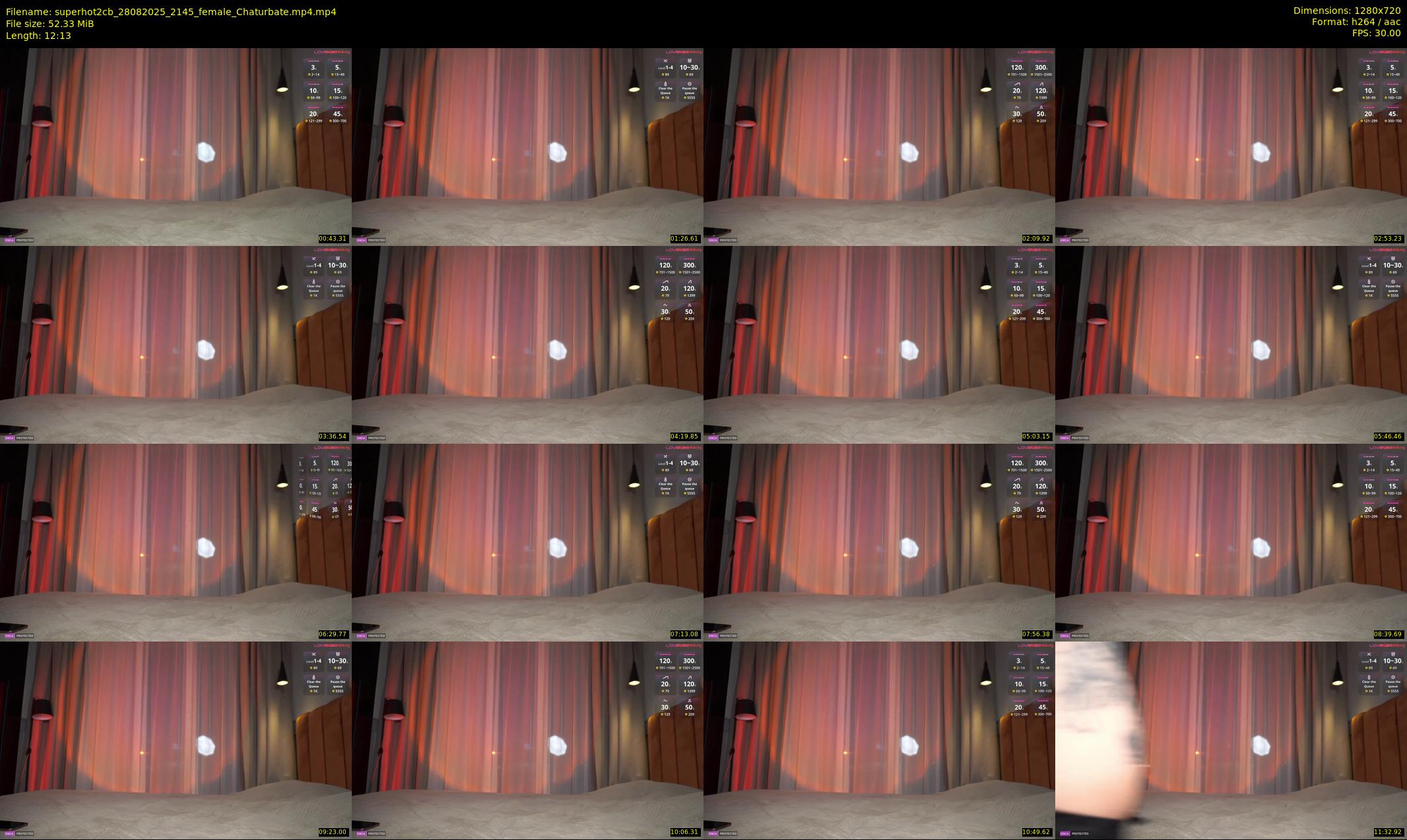 superhot2cb — 13 minute Chaturbate female cam show recording, 720p, Aug 28, 2025