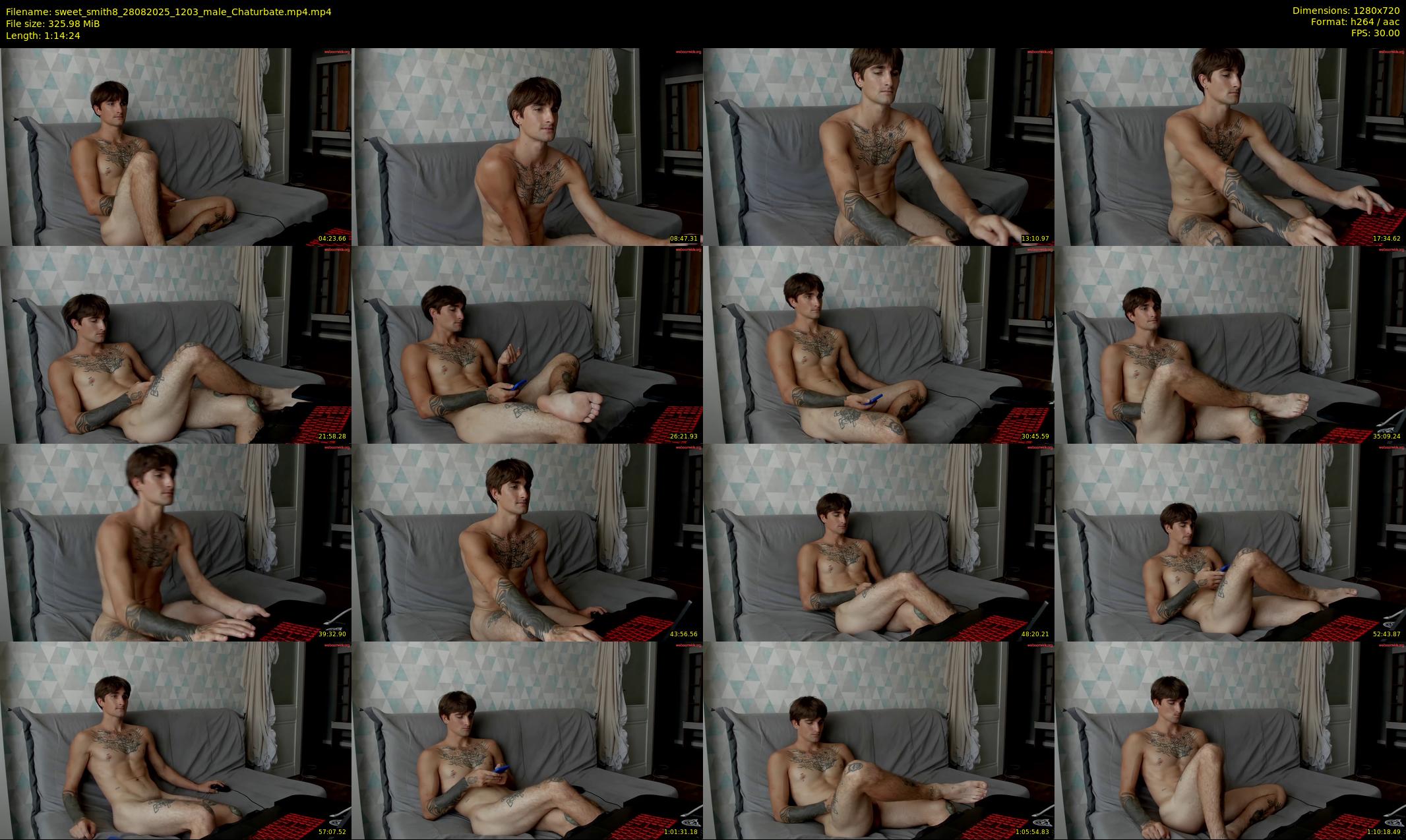 sweet_smith8 — 75 minute Chaturbate male cam show recording, 720p, Aug 28, 2025