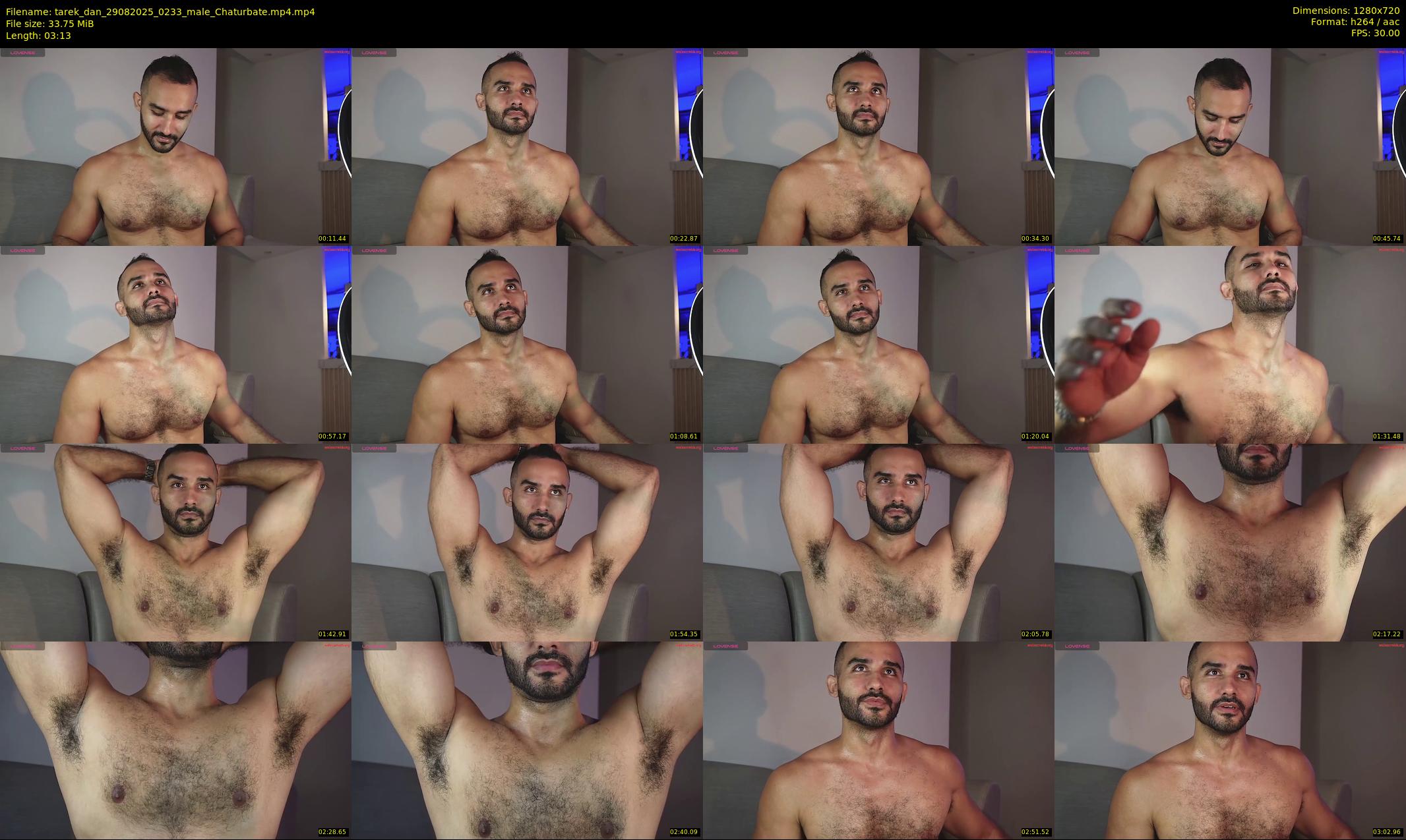tarek_dan — 4 minute Chaturbate male cam show recording, 720p, Aug 29, 2025