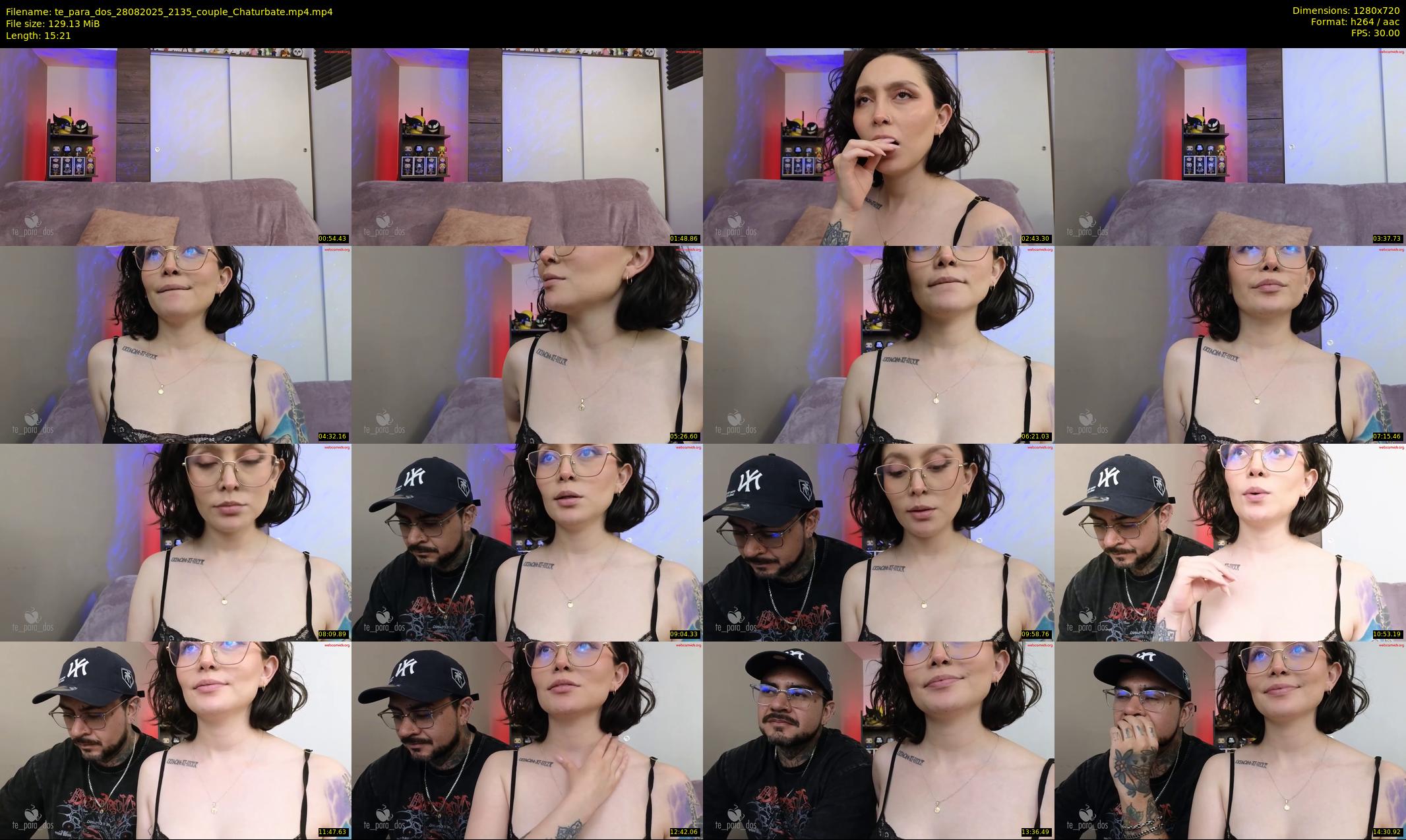 te_para_dos — 16 minute Chaturbate couple cam show recording, 720p, Aug 28, 2025