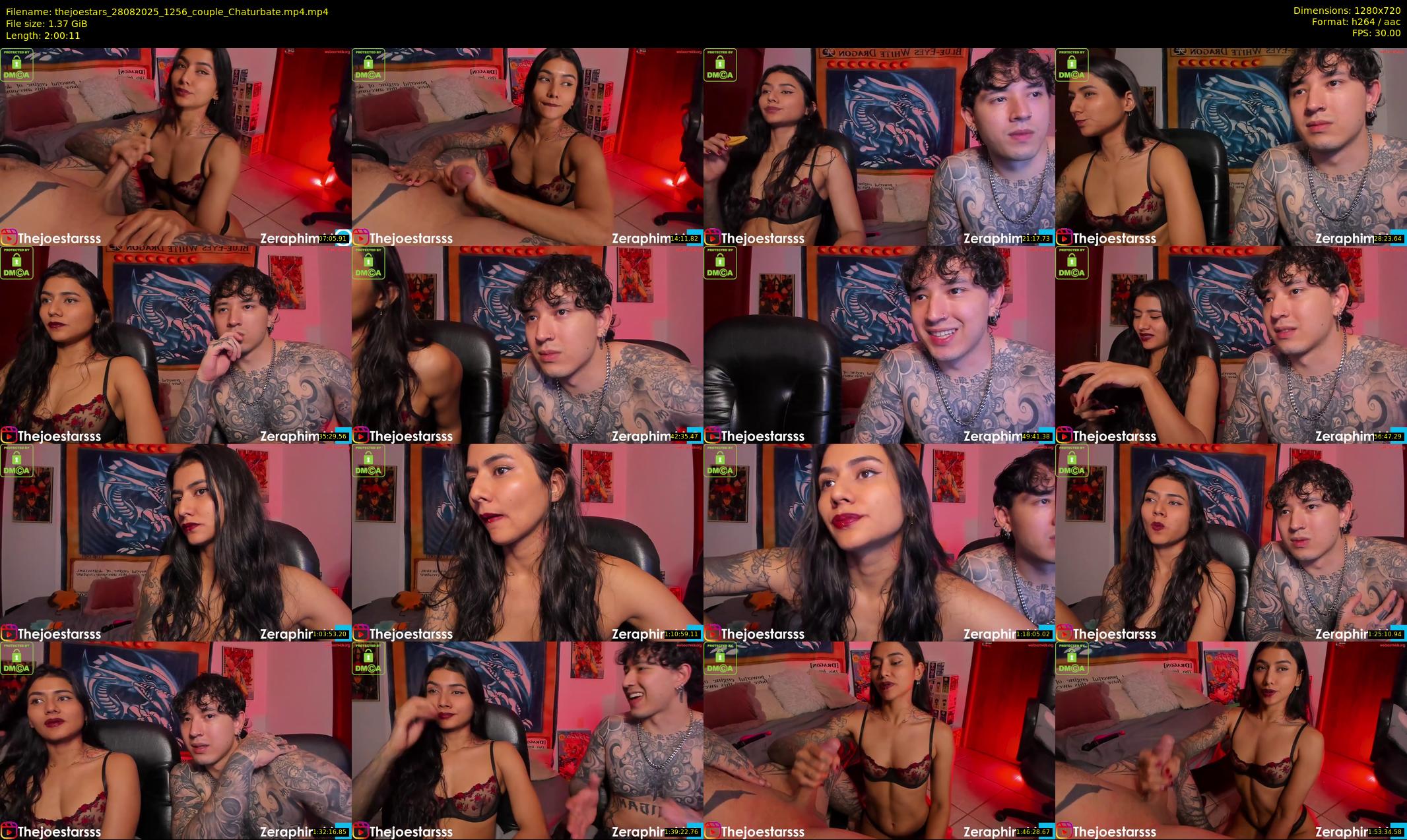 thejoestars — 121 minute Chaturbate couple cam show recording, 720p, Aug 28, 2025