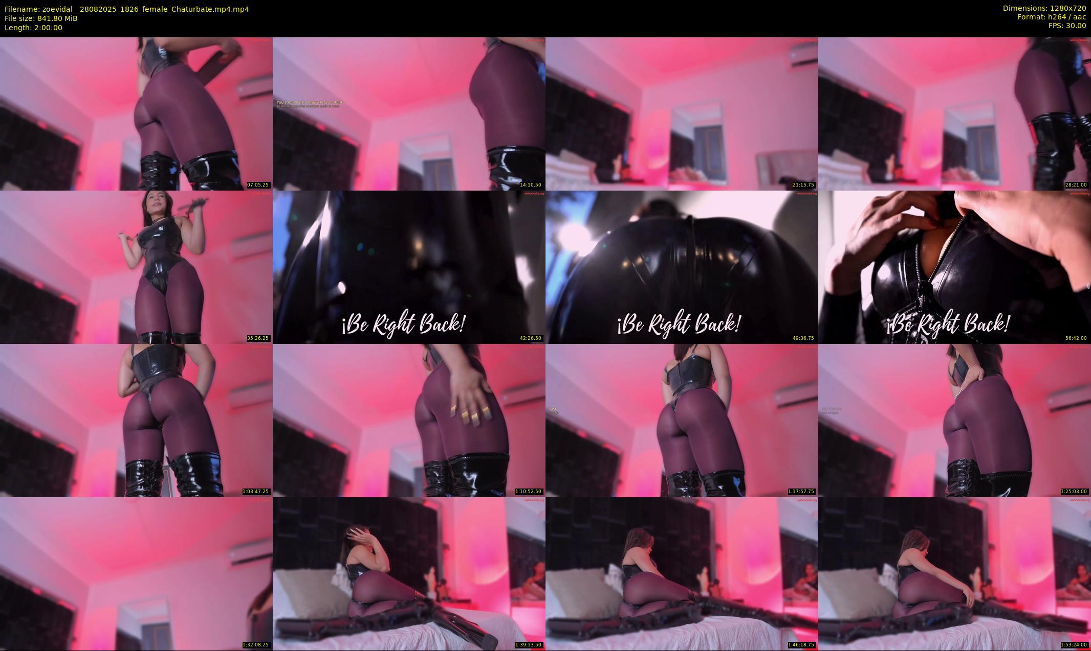 zoevidal_ — 120 minute Chaturbate female cam show recording, 720p, Aug 28, 2025