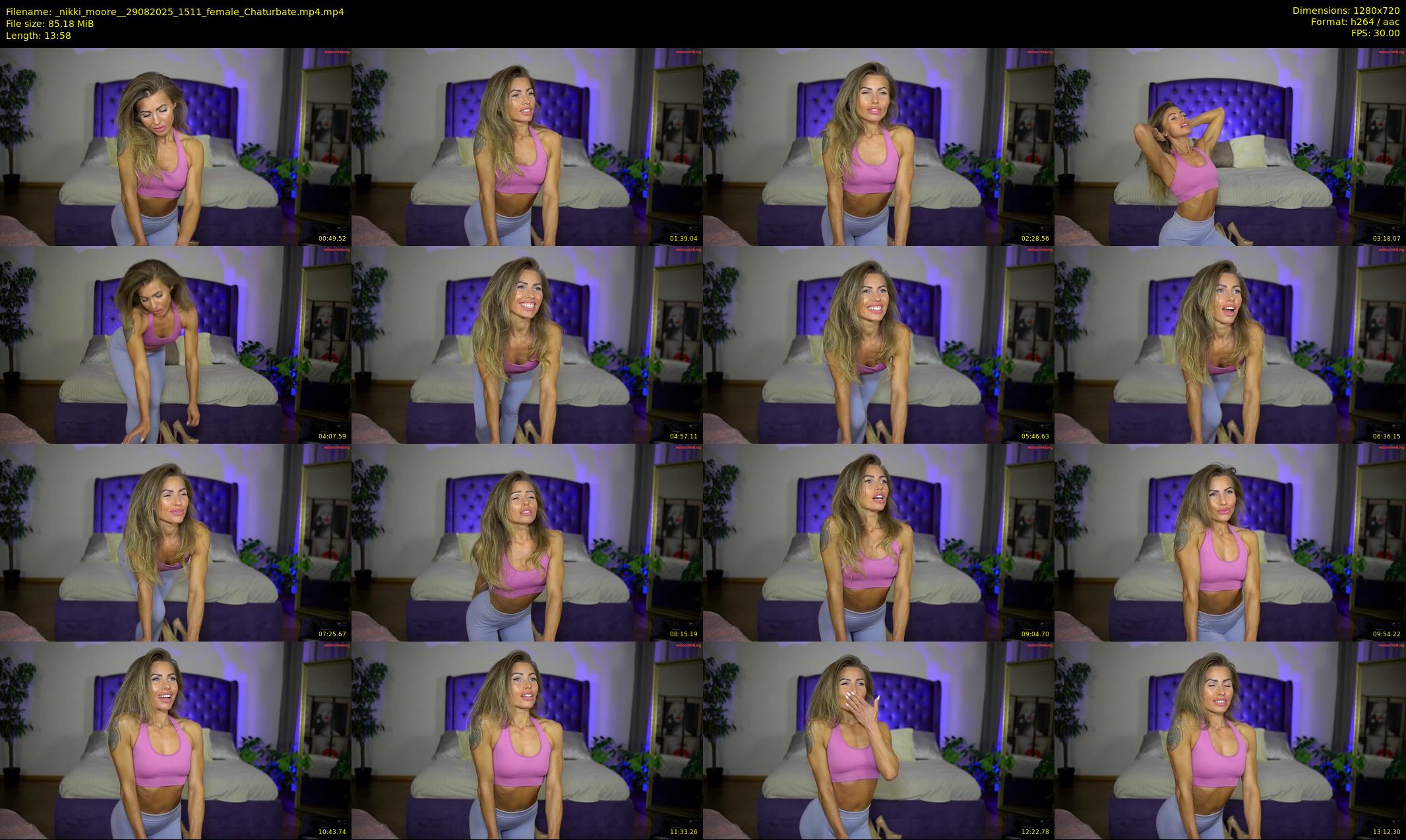 _nikki_moore_ — 14 minute Chaturbate female cam show recording, 720p, Aug 29, 2025