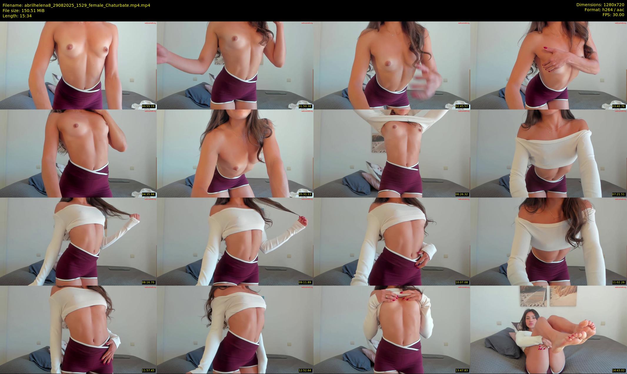 abrilhelena8 — 16 minute Chaturbate female cam show recording, 720p, Aug 29, 2025