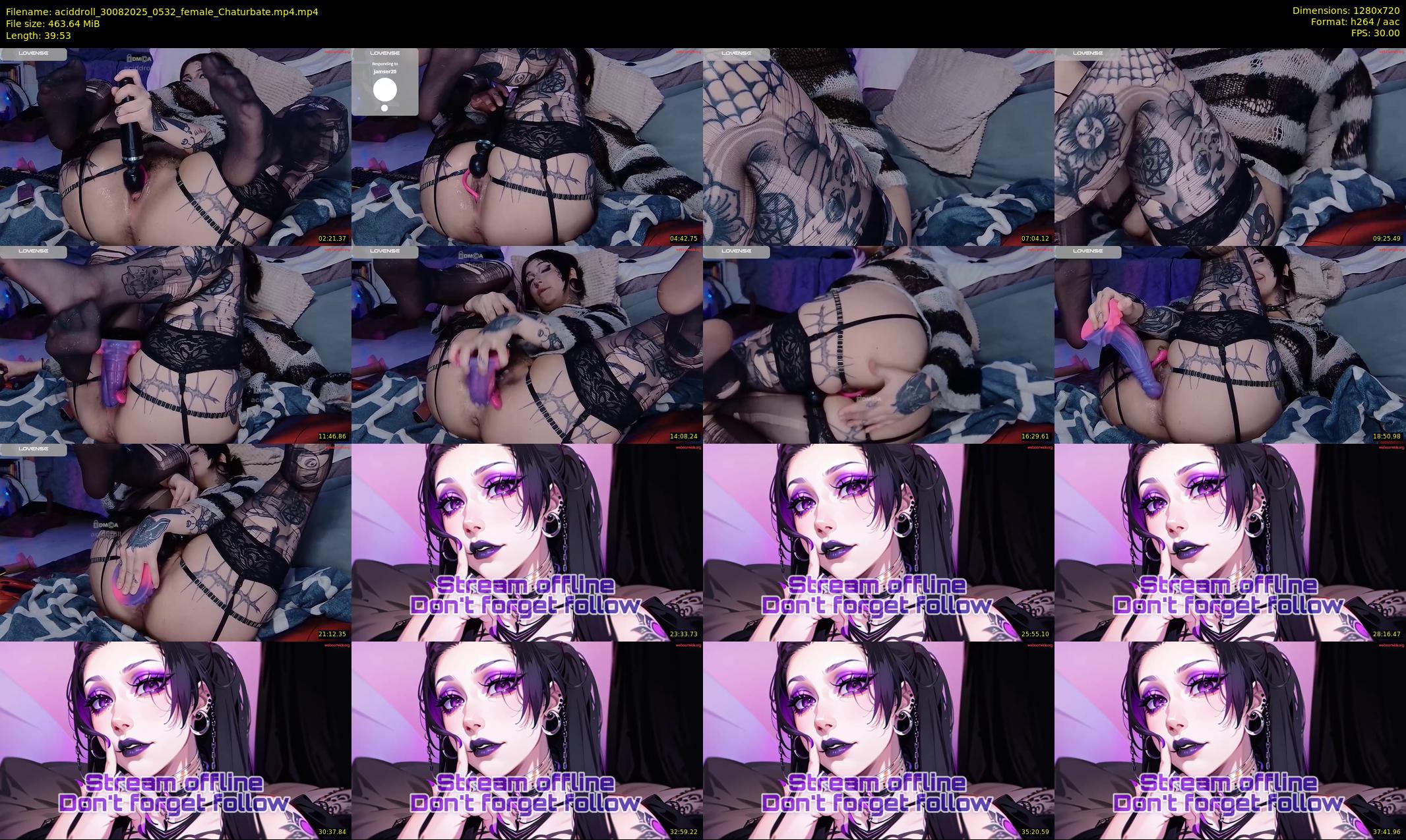 aciddroll — 40 minute Chaturbate female cam show recording, 720p, Aug 30, 2025