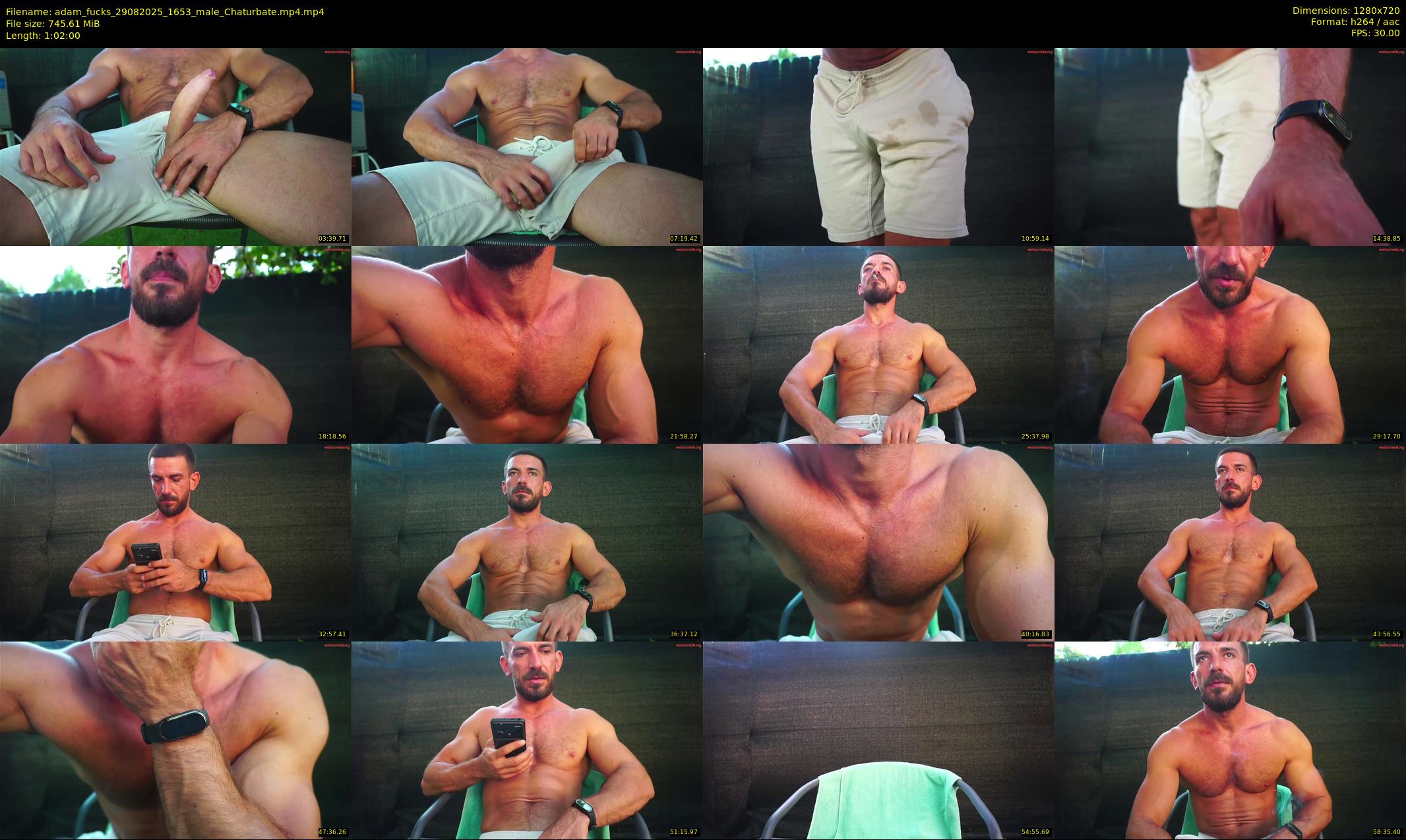 adam_fucks — 62 minute Chaturbate male cam show recording, 720p, Aug 29, 2025
