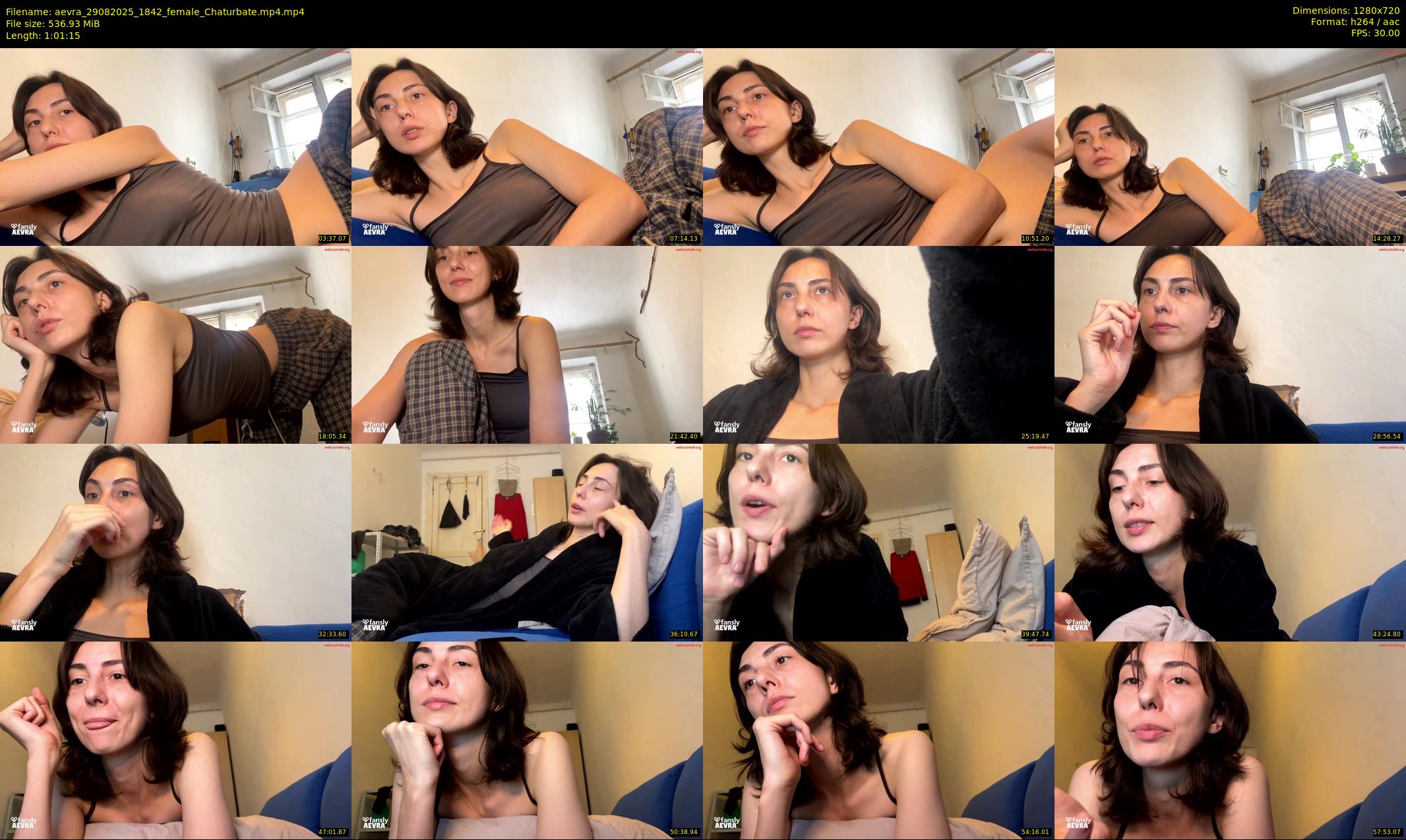 aevra — 62 minute Chaturbate female cam show recording, 720p, Aug 29, 2025