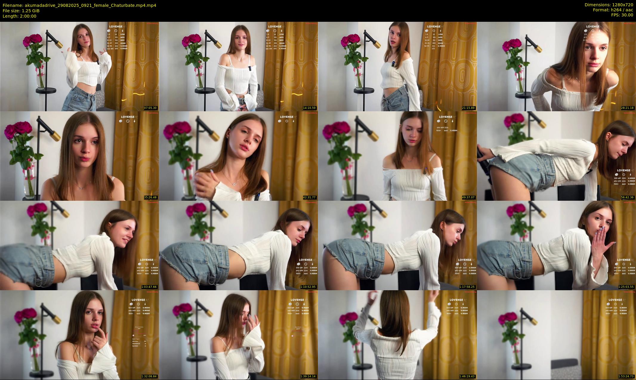 akumadadrive — 120 minute Chaturbate female cam show recording, 720p, Aug 29, 2025