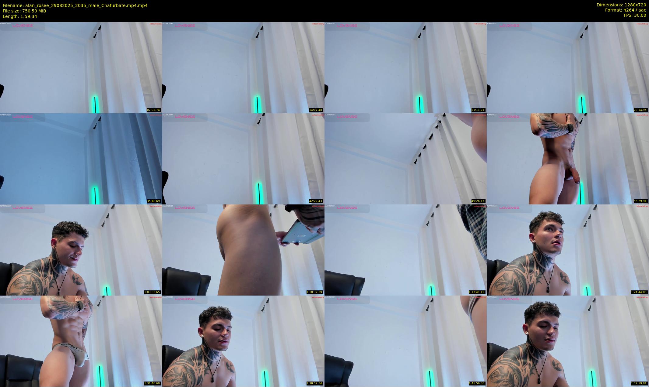 alan_rosee — 120 minute Chaturbate male cam show recording, 720p, Aug 29, 2025