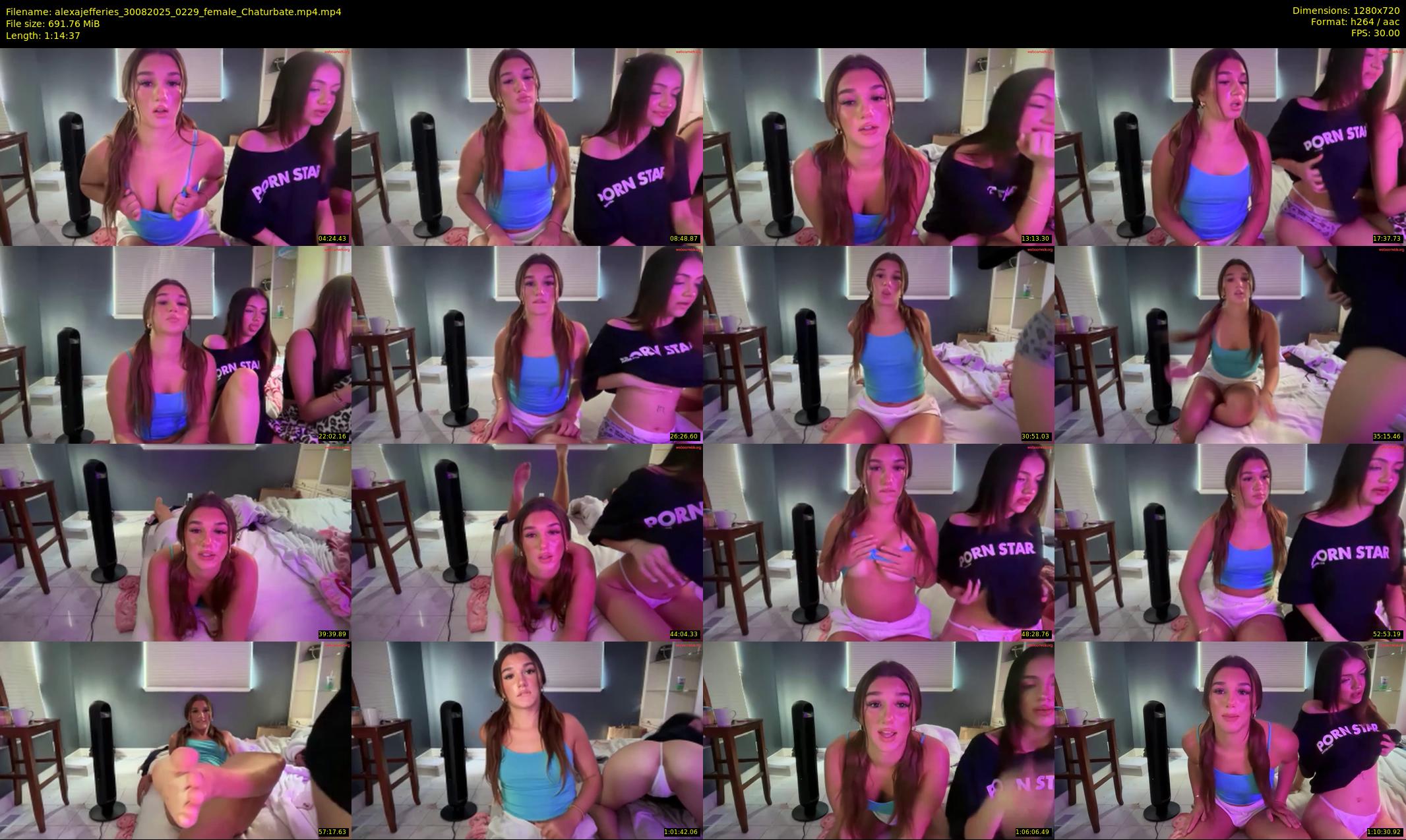 alexajefferies — 75 minute Chaturbate female cam show recording, 720p, Aug 30, 2025