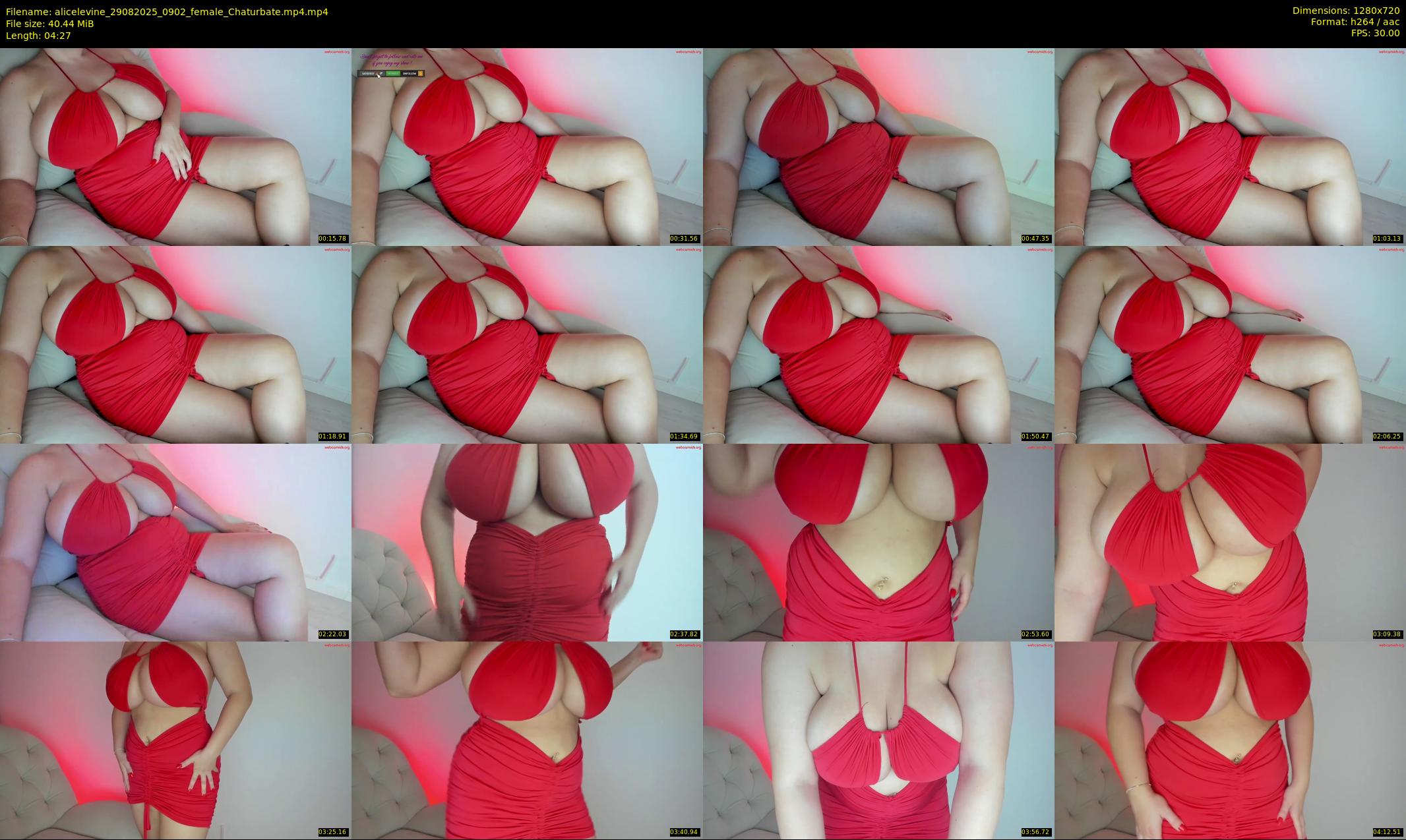 alicelevine — 5 minute Chaturbate female cam show recording, 720p, Aug 29, 2025