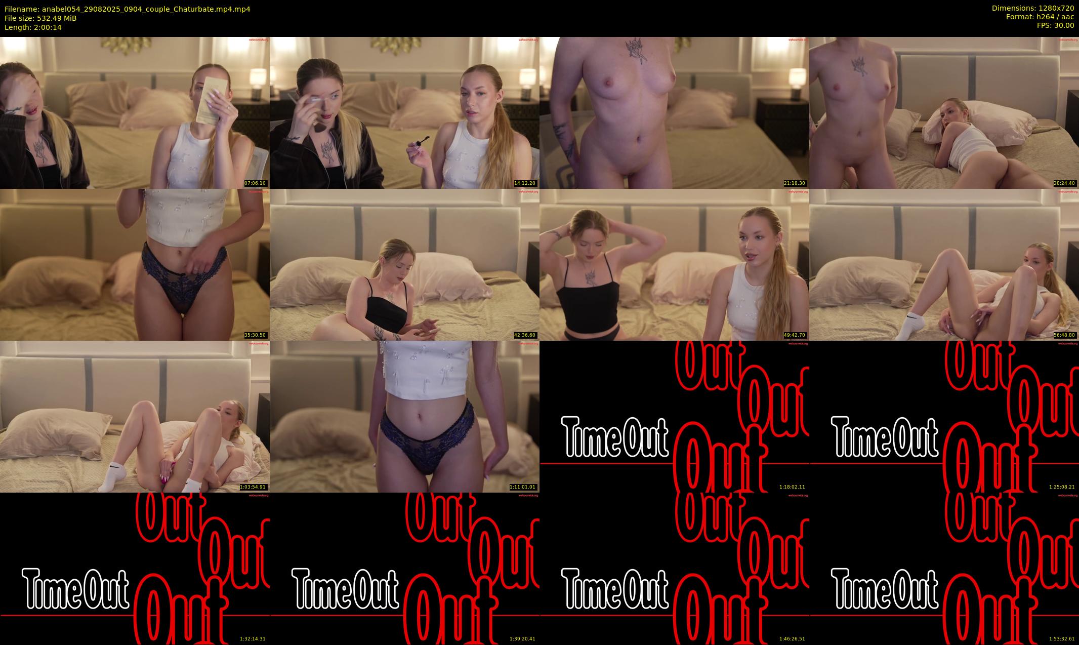 anabel054 — 121 minute Chaturbate female cam show recording, 720p, Aug 29, 2025