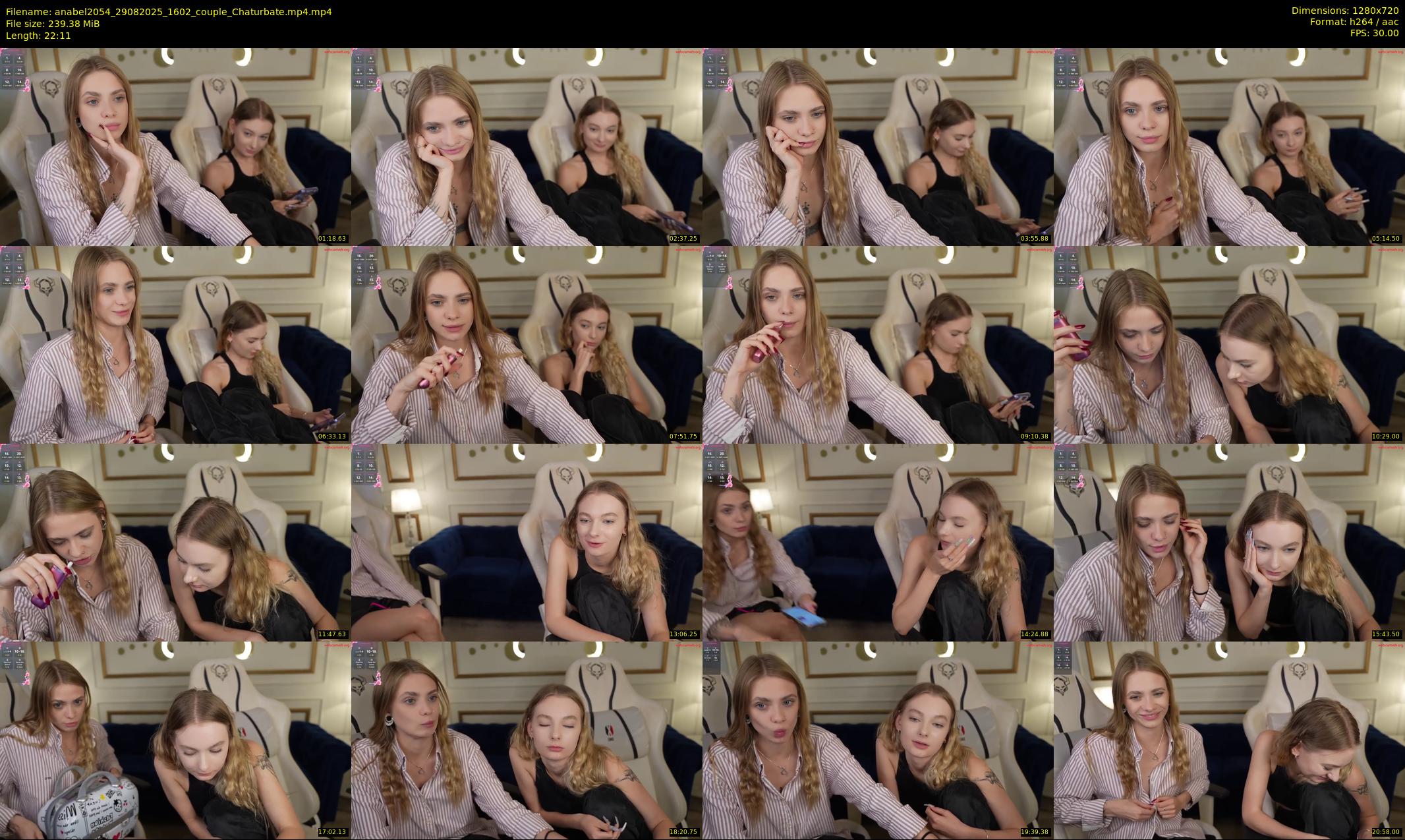 anabel2054 — 23 minute Chaturbate female cam show recording, 720p, Aug 29, 2025