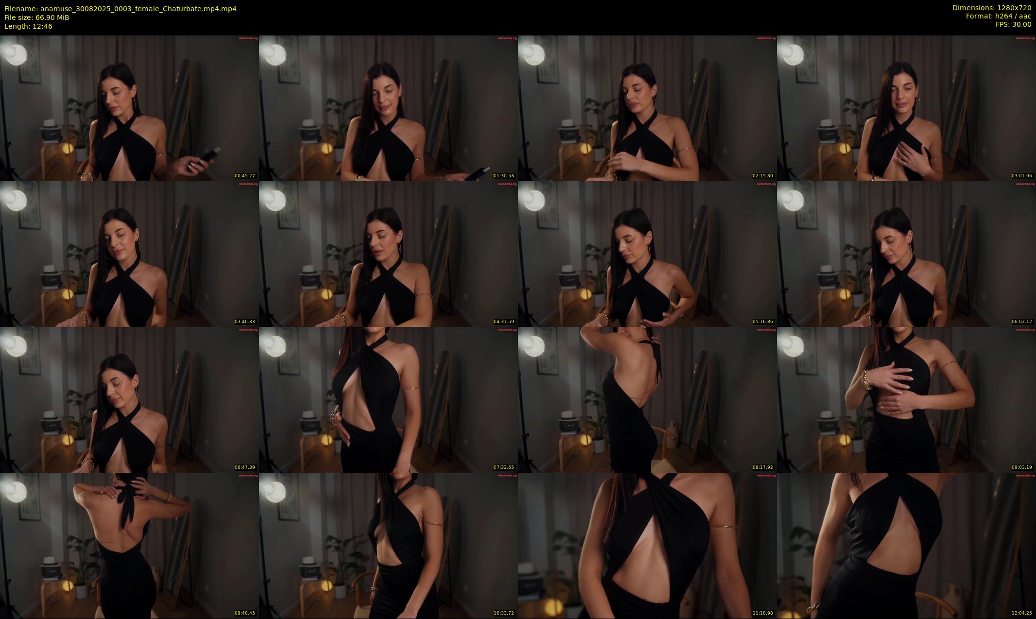 anamuse — 13 minute Chaturbate female cam show recording, 720p, Aug 30, 2025