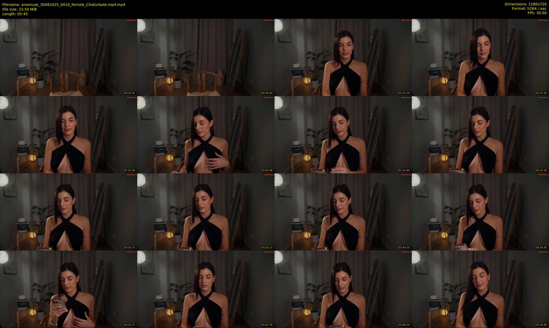 anamuse — 6 minute Chaturbate female cam show recording, 720p, Aug 30, 2025