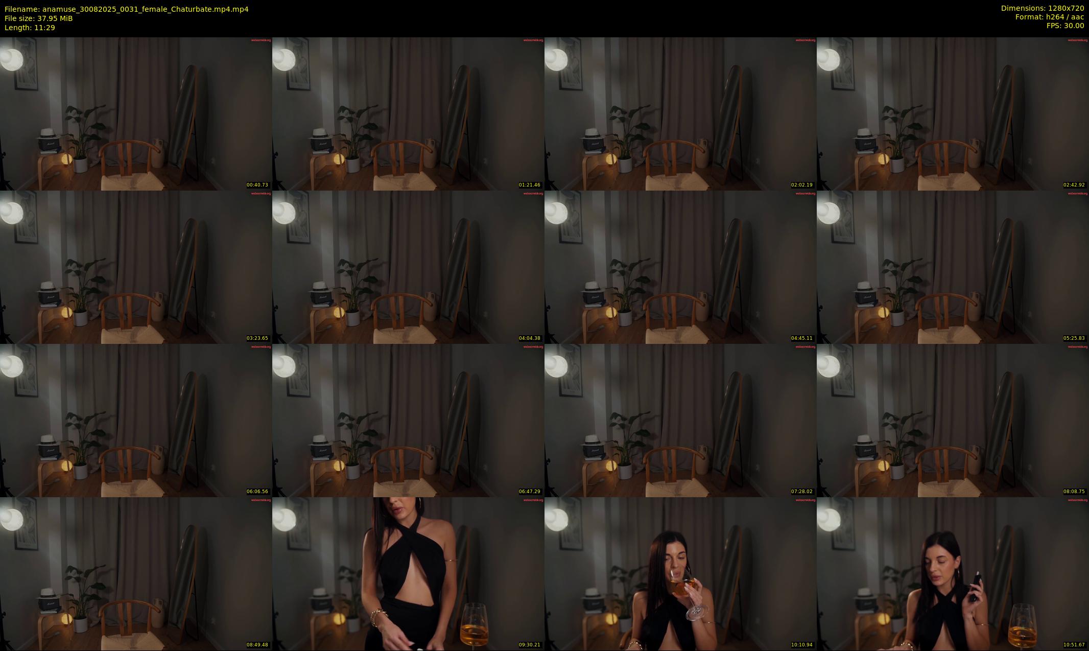anamuse — 12 minute Chaturbate female cam show recording, 720p, Aug 30, 2025