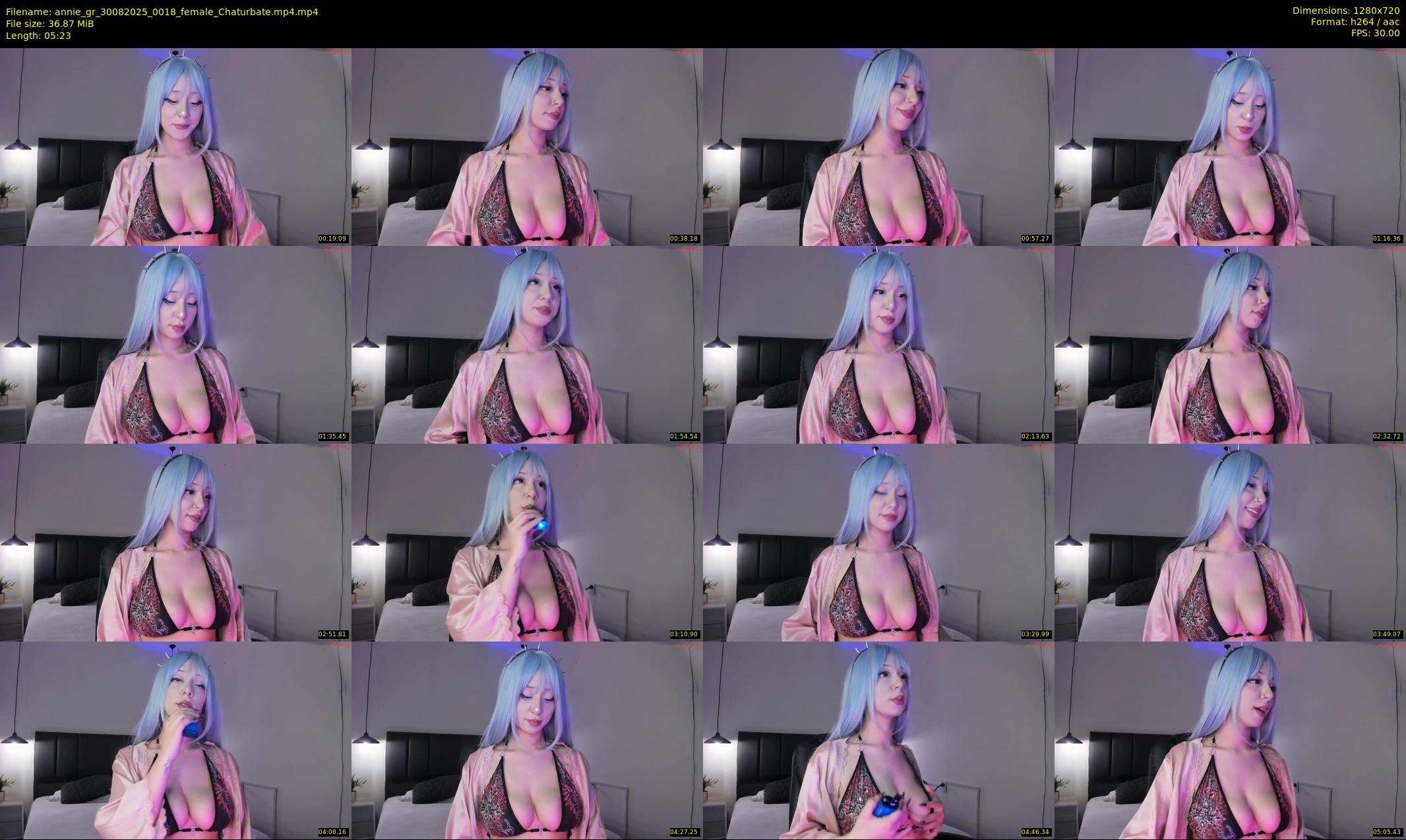 annie_gr — 6 minute Chaturbate female cam show recording, 720p, Aug 30, 2025