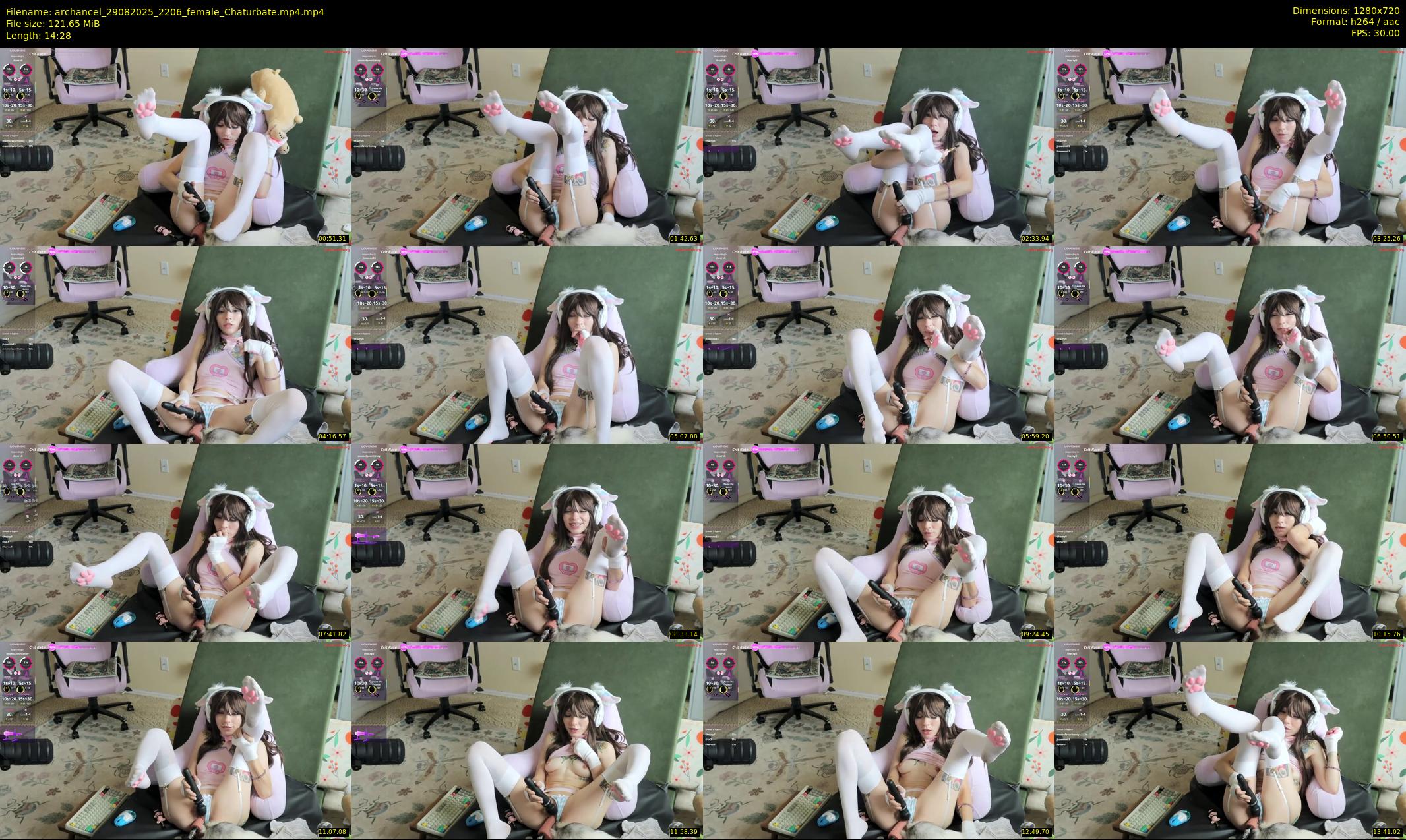 archancel — 15 minute Chaturbate female cam show recording, 720p, Aug 29, 2025