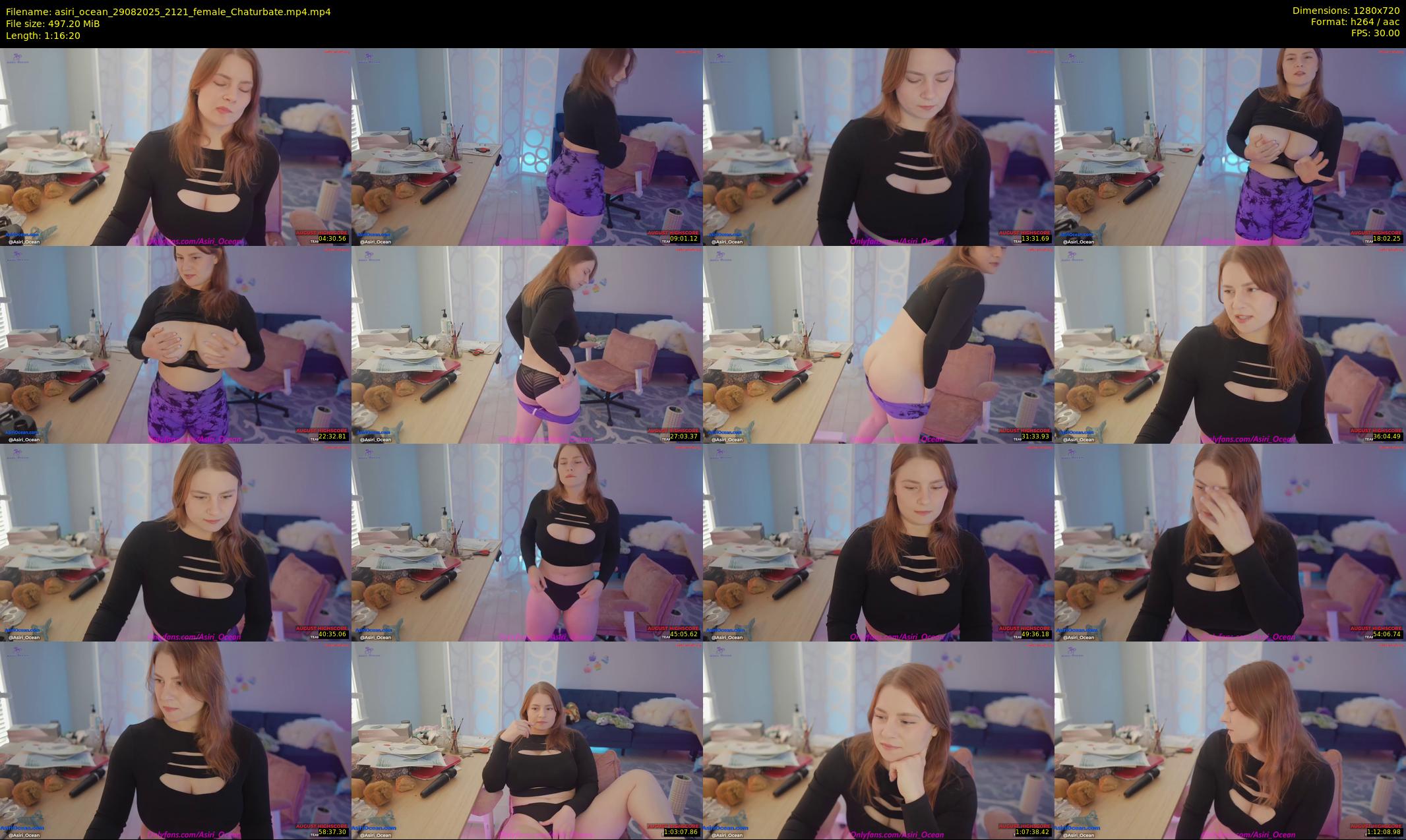 asiri_ocean — 77 minute Chaturbate female cam show recording, 720p, Aug 29, 2025