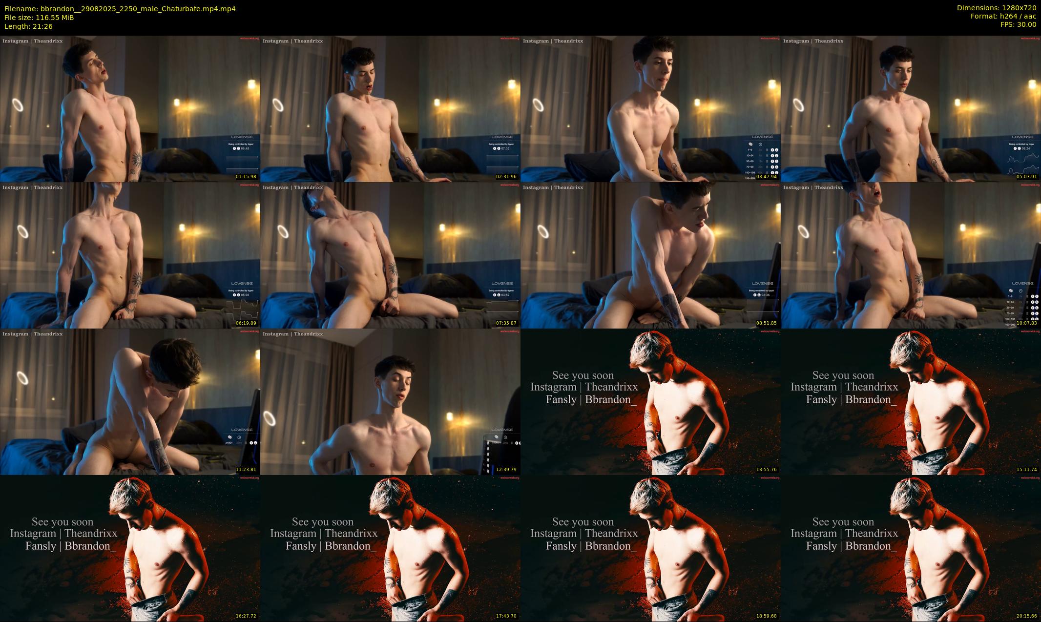 bbrandon_ — 22 minute Chaturbate male cam show recording, 720p, Aug 29, 2025