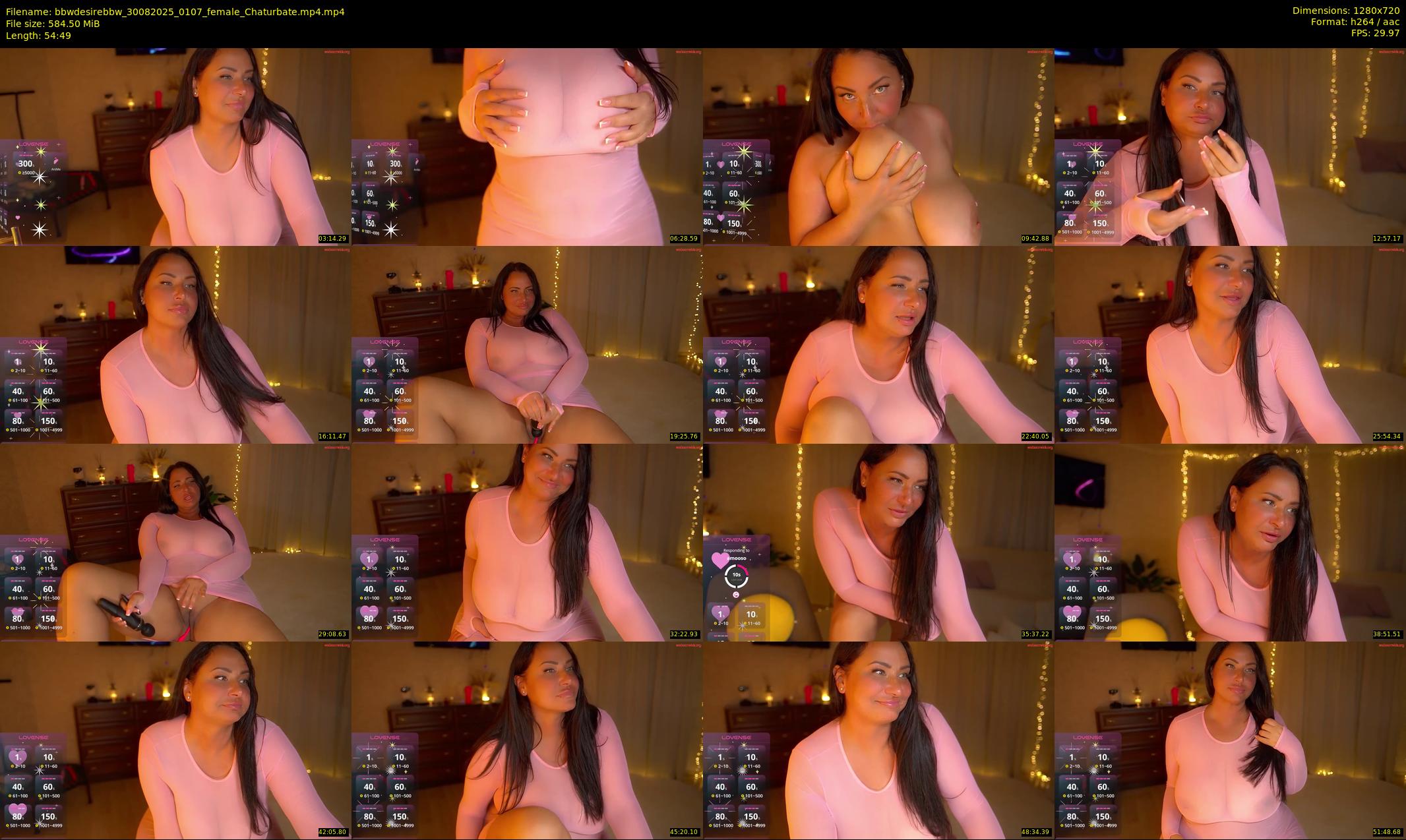 bbwdesirebbw — 55 minute Chaturbate female cam show recording, 720p, Aug 30, 2025