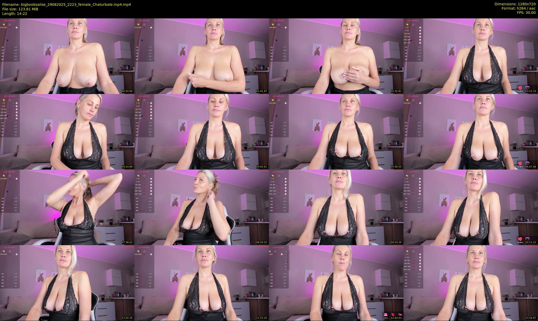 bigboobsalise — 15 minute Chaturbate female cam show recording, 720p, Aug 29, 2025