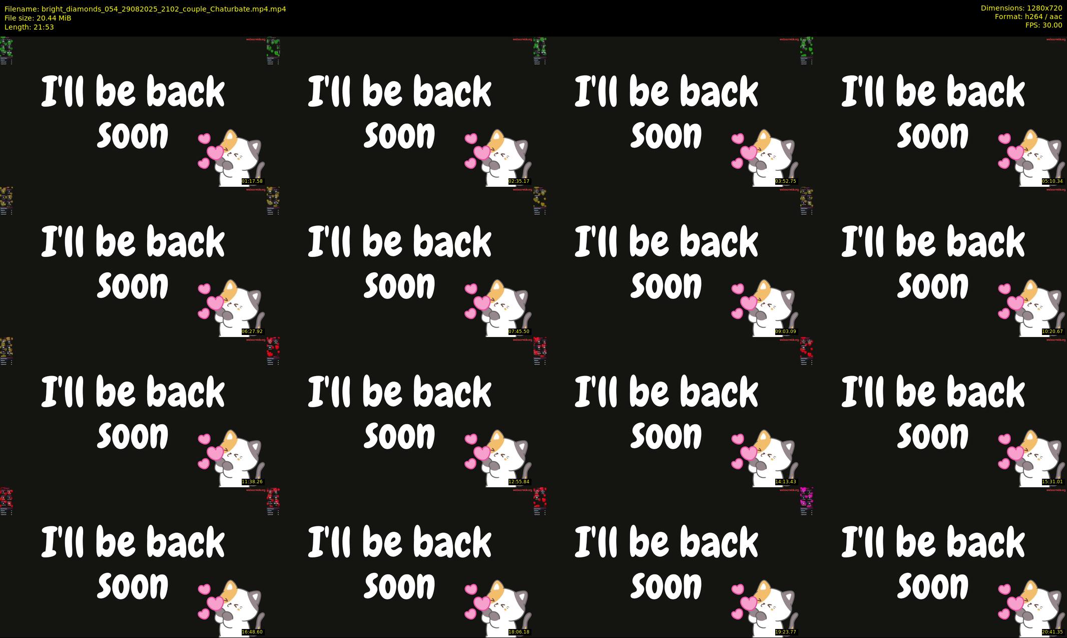 bright_diamonds_054 — 22 minute Chaturbate couple cam show recording, 720p, Aug 29, 2025