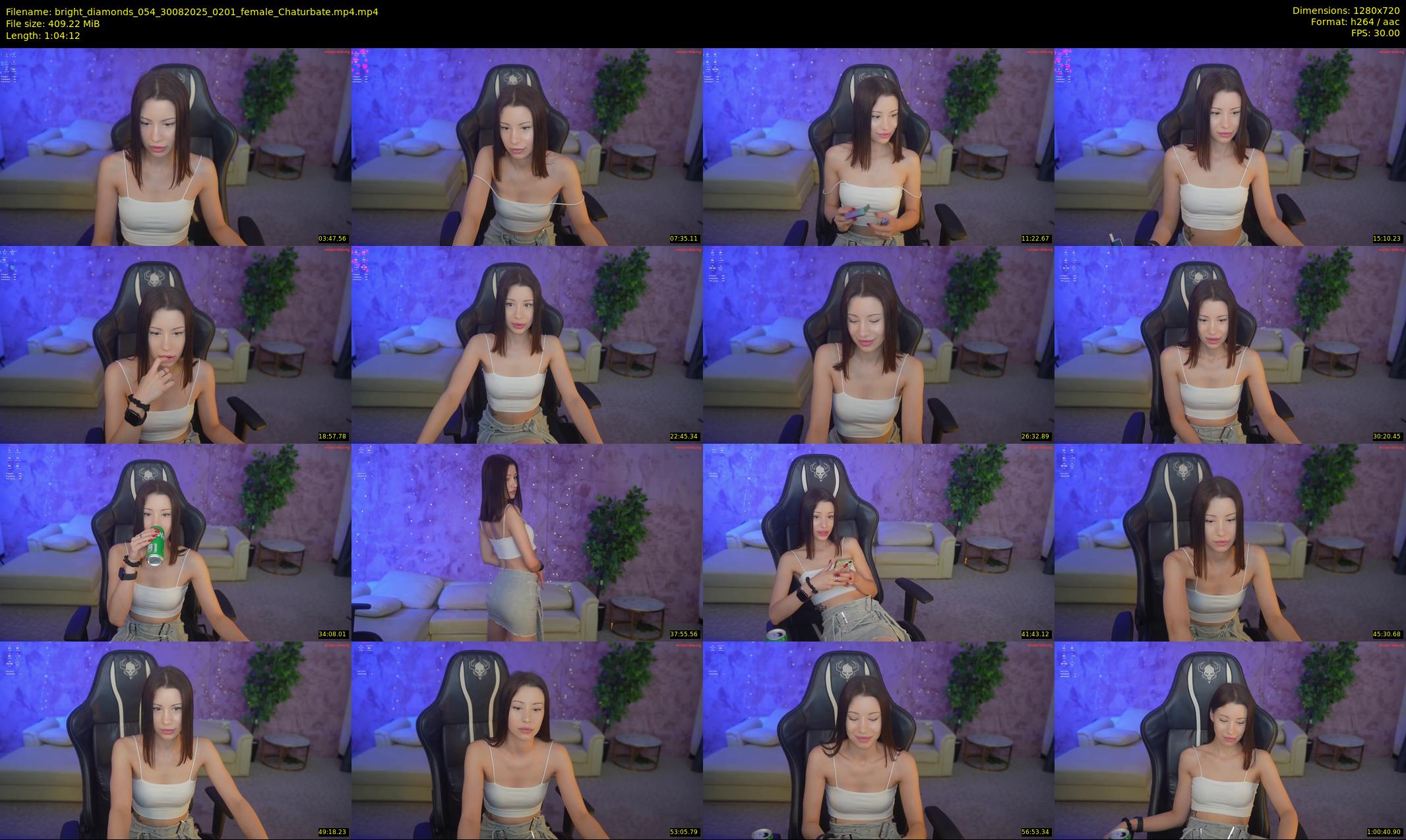 bright_diamonds_054 — 65 minute Chaturbate couple cam show recording, 720p, Aug 30, 2025