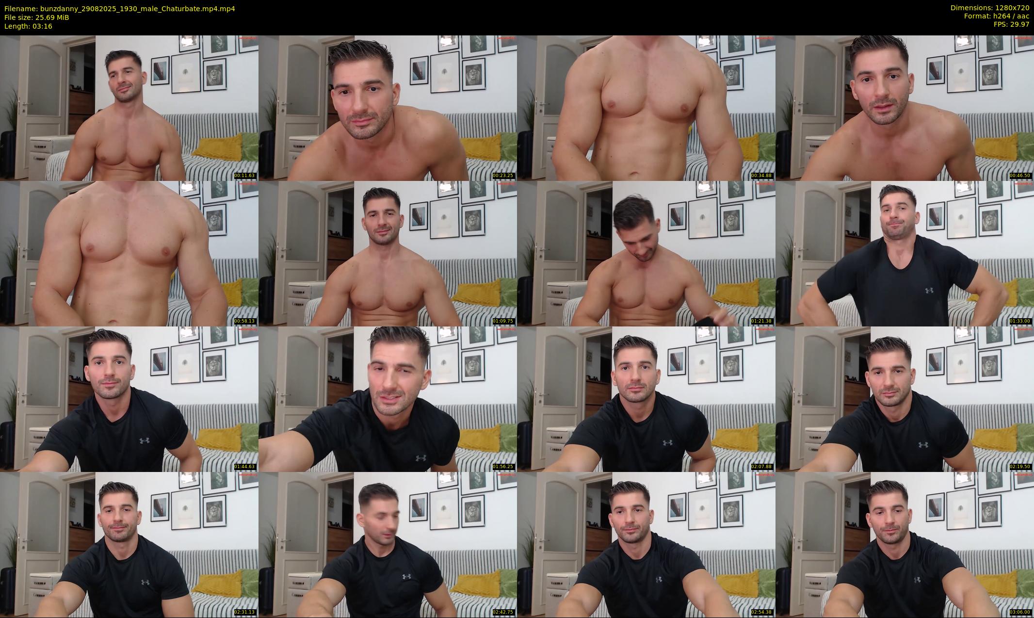 bunzdanny — 4 minute Chaturbate male cam show recording, 720p, Aug 29, 2025