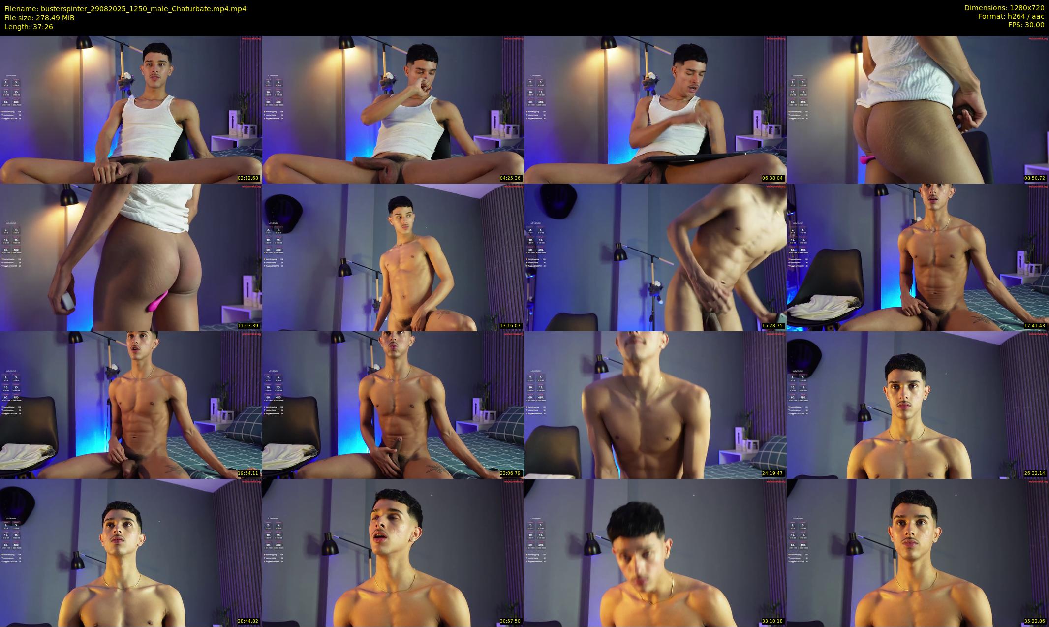 busterspinter — 38 minute Chaturbate male cam show recording, 720p, Aug 29, 2025