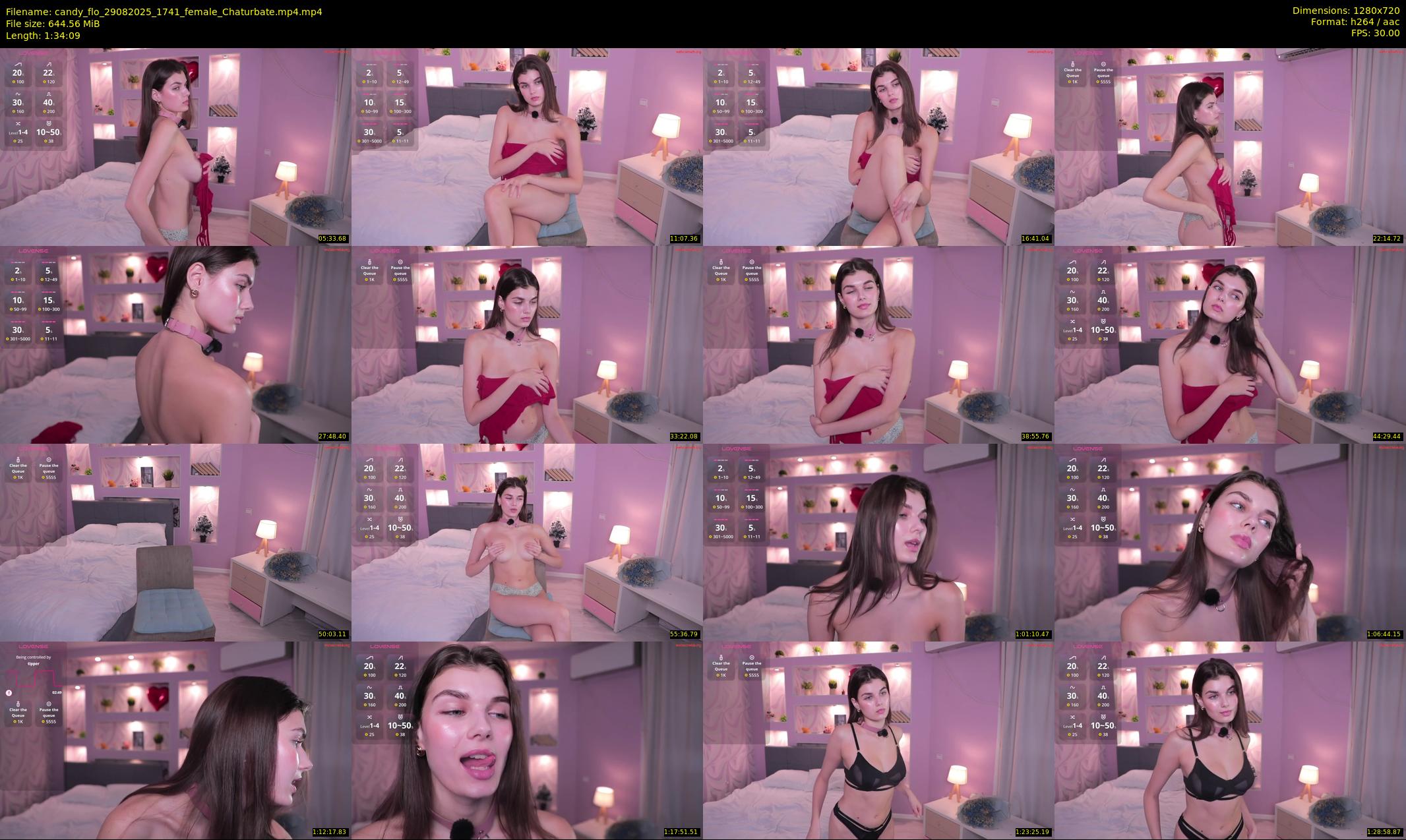 candy_flo — 95 minute Chaturbate female cam show recording, 720p, Aug 29, 2025