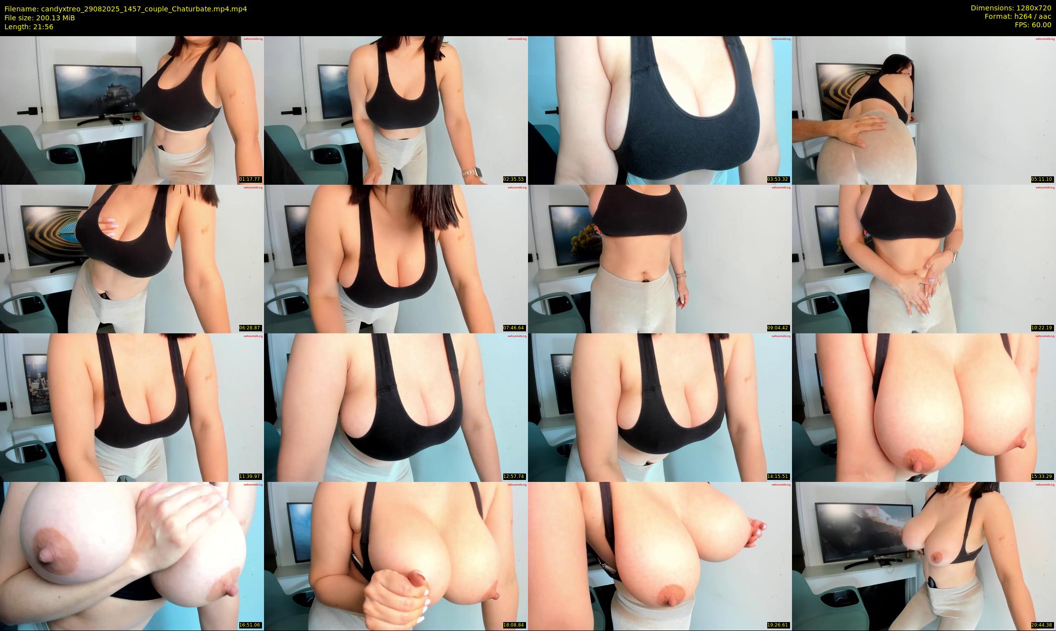 candyxtreo — 22 minute Chaturbate couple cam show recording, 720p, Aug 29, 2025