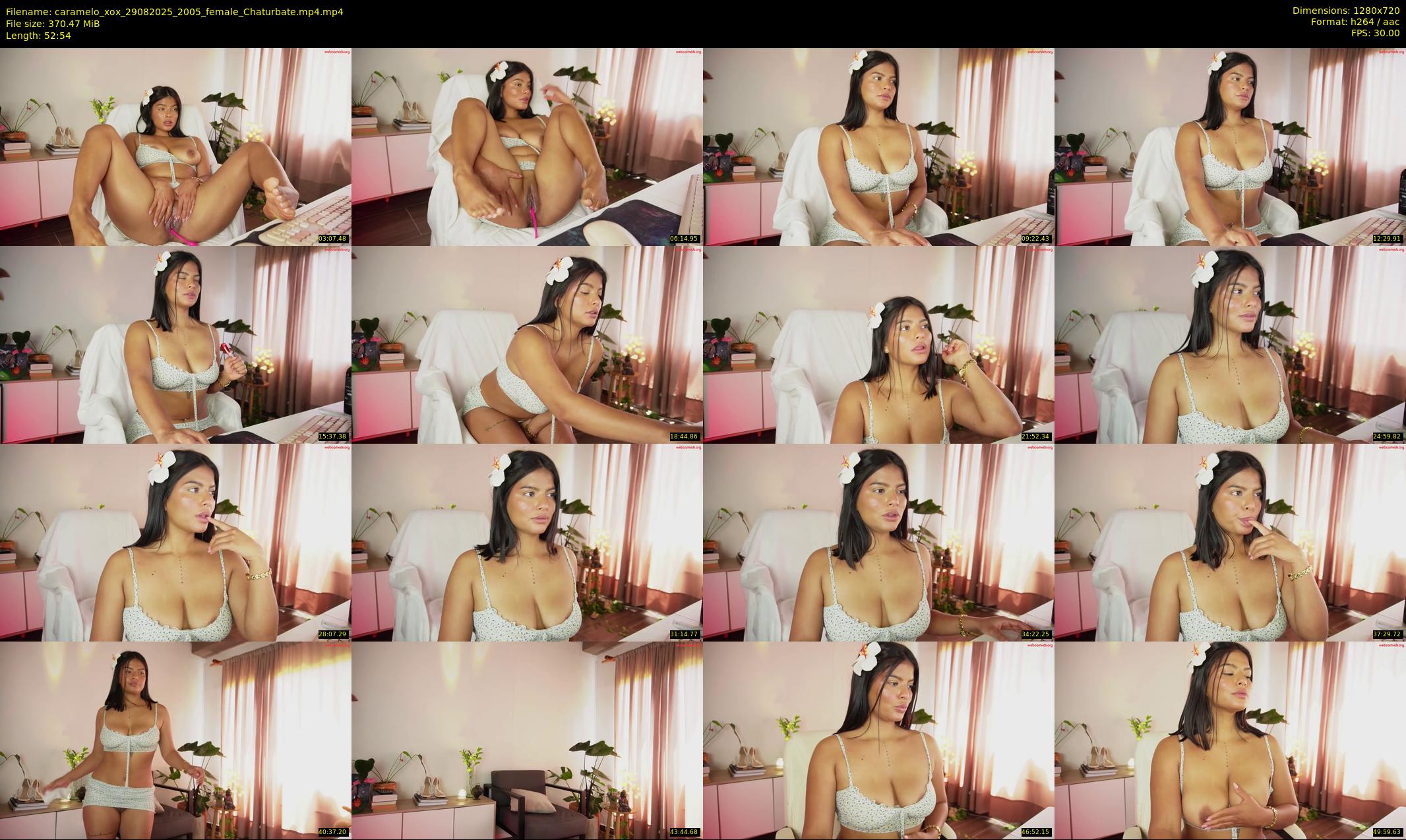 caramelo_xox — 53 minute Chaturbate female cam show recording, 720p, Aug 29, 2025