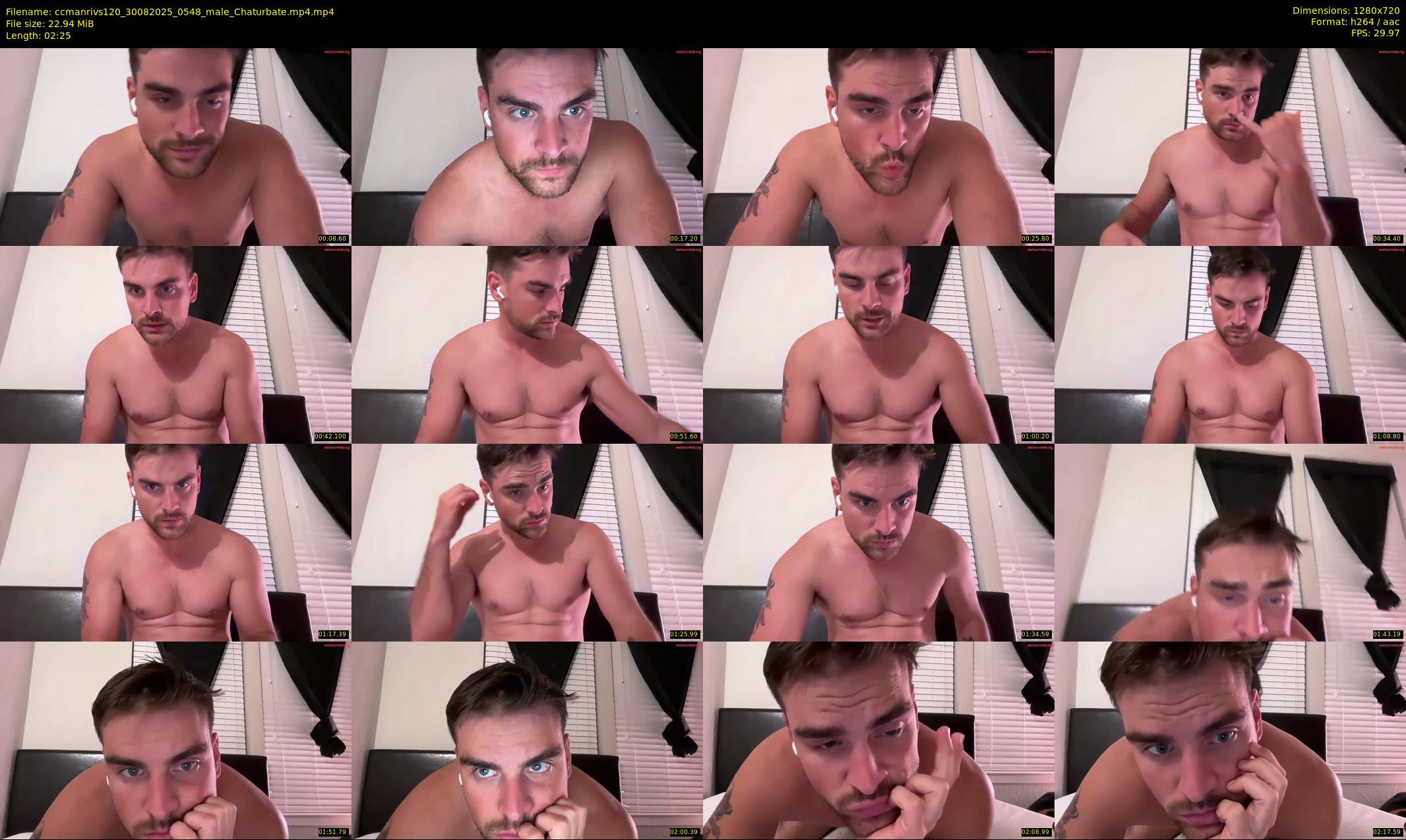 ccmanrivs120 — 3 minute Chaturbate male cam show recording, 720p, Aug 30, 2025