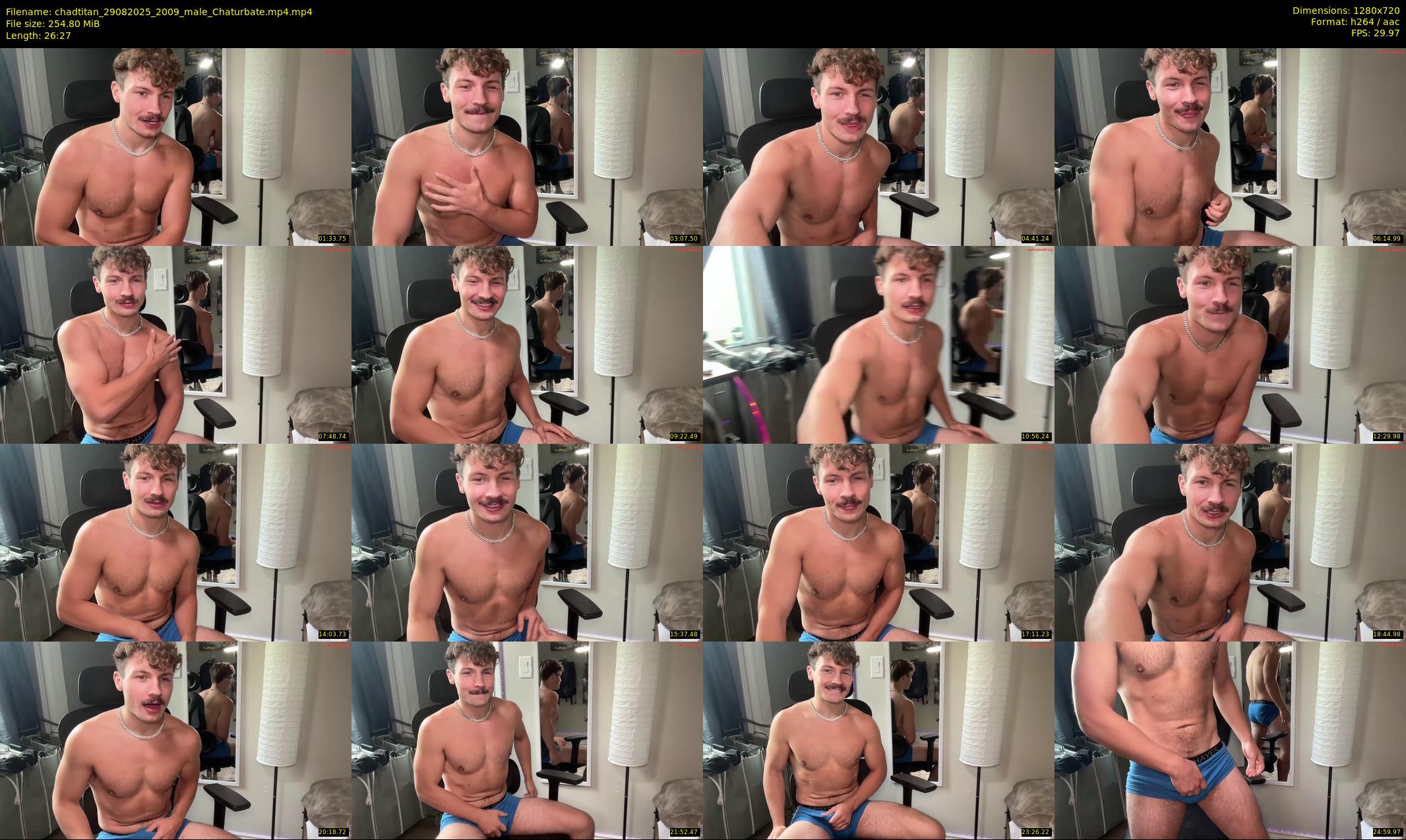 chadtitan — 27 minute Chaturbate male cam show recording, 720p, Aug 29, 2025