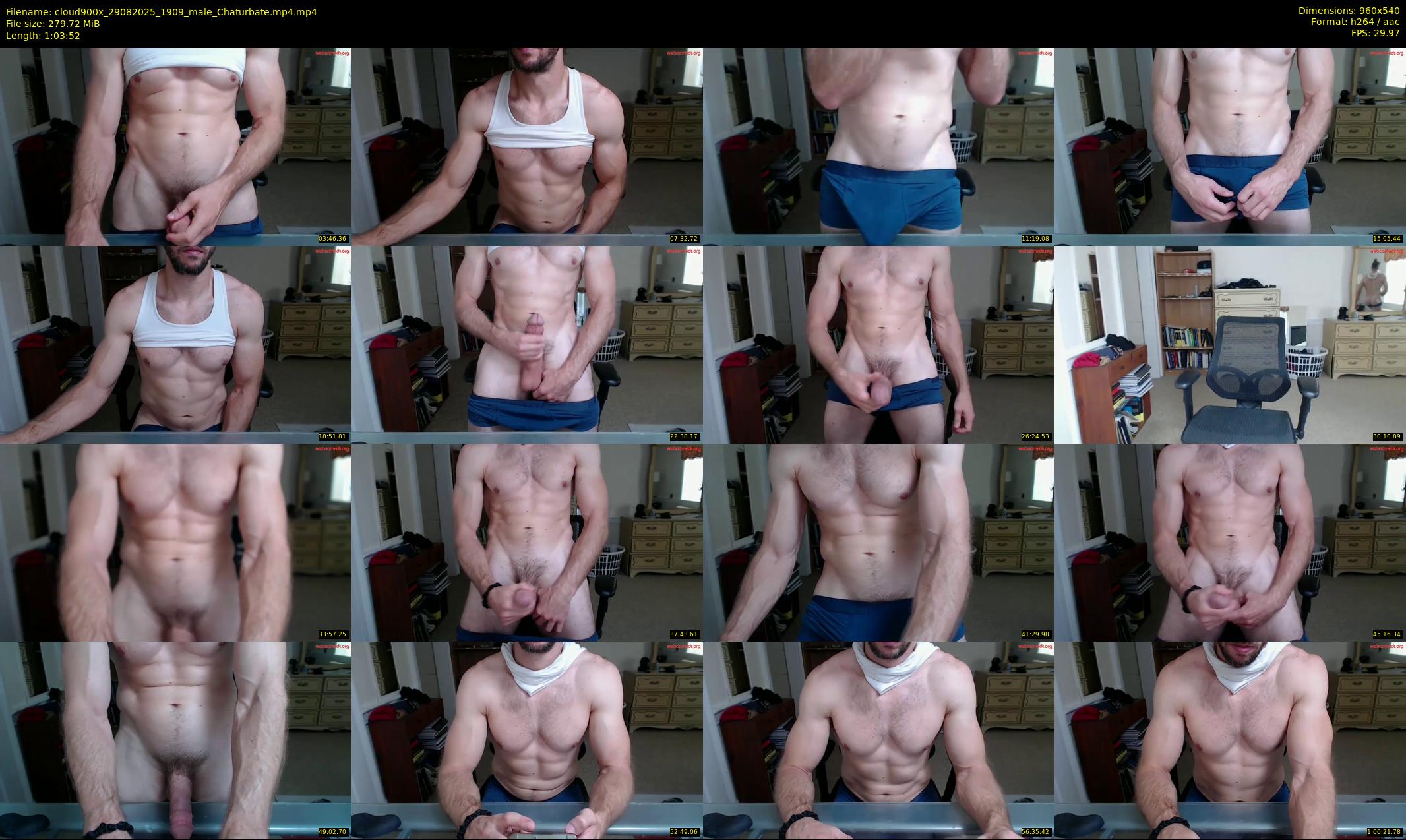 cloud900x — 64 minute Chaturbate male cam show recording, 480p, Aug 29, 2025