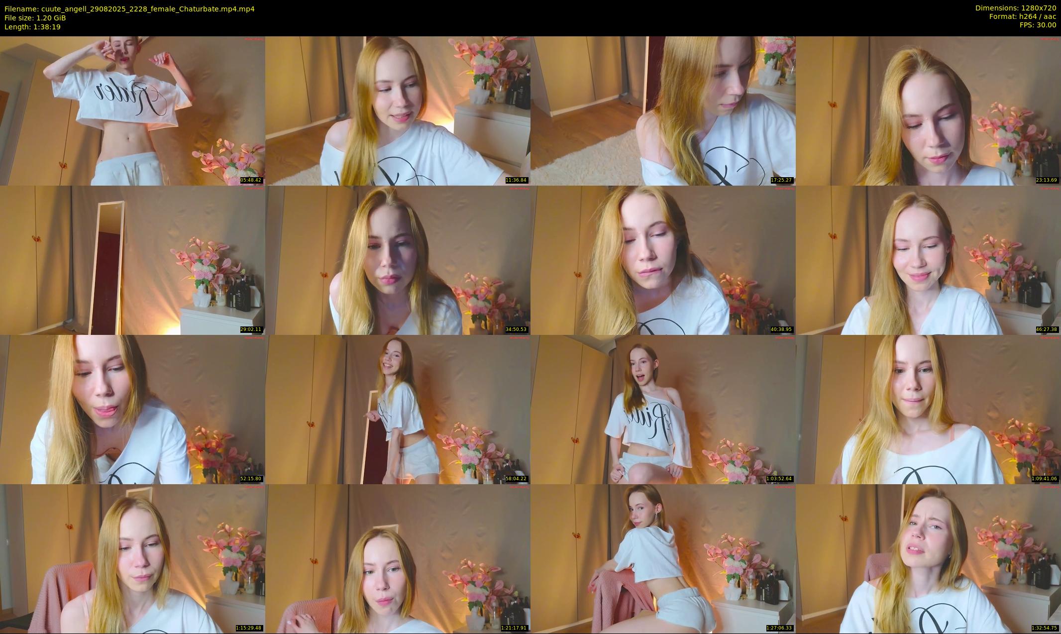 cuute_angell — 99 minute Chaturbate female cam show recording, 720p, Aug 29, 2025