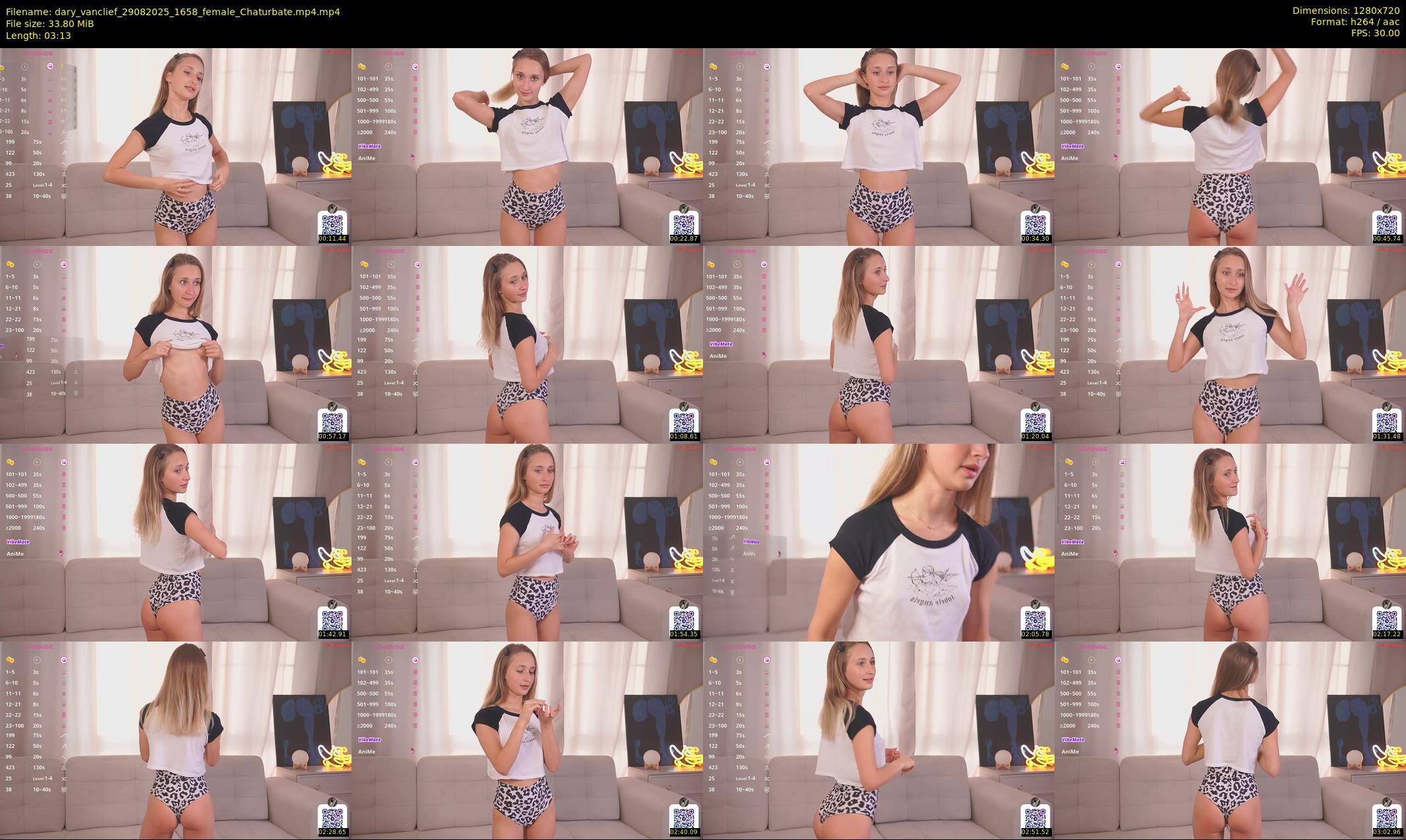 dary_vanclief — 4 minute Chaturbate female cam show recording, 720p, Aug 29, 2025