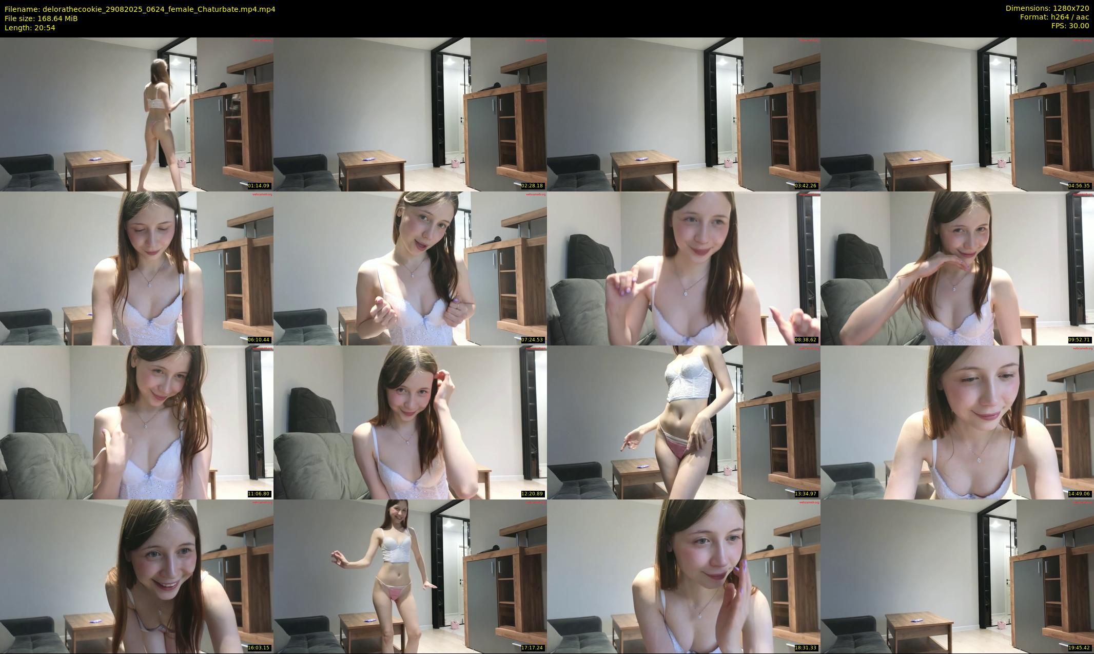 delorathecookie — 21 minute Chaturbate female cam show recording, 720p, Aug 29, 2025