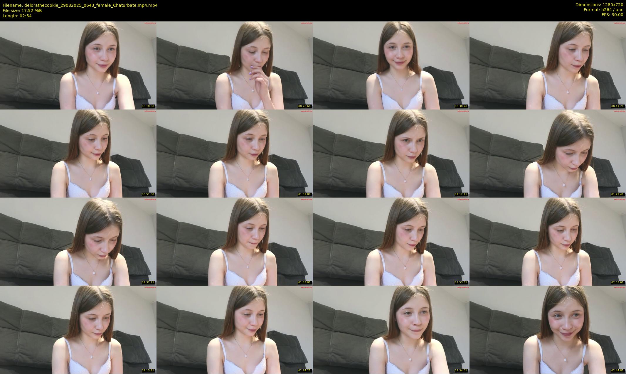 delorathecookie — 3 minute Chaturbate female cam show recording, 720p, Aug 29, 2025