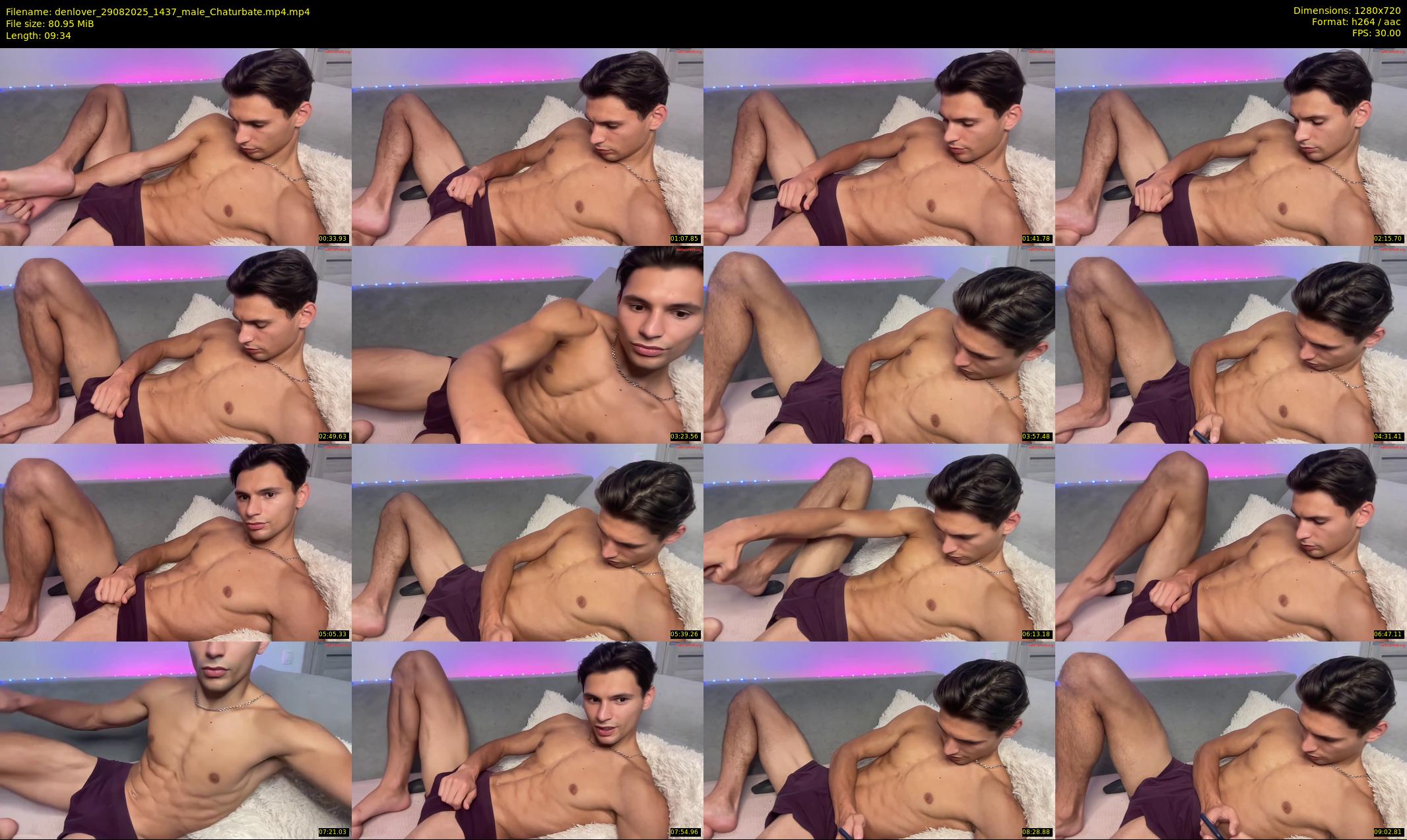 denlover — 10 minute Chaturbate male cam show recording, 720p, Aug 29, 2025