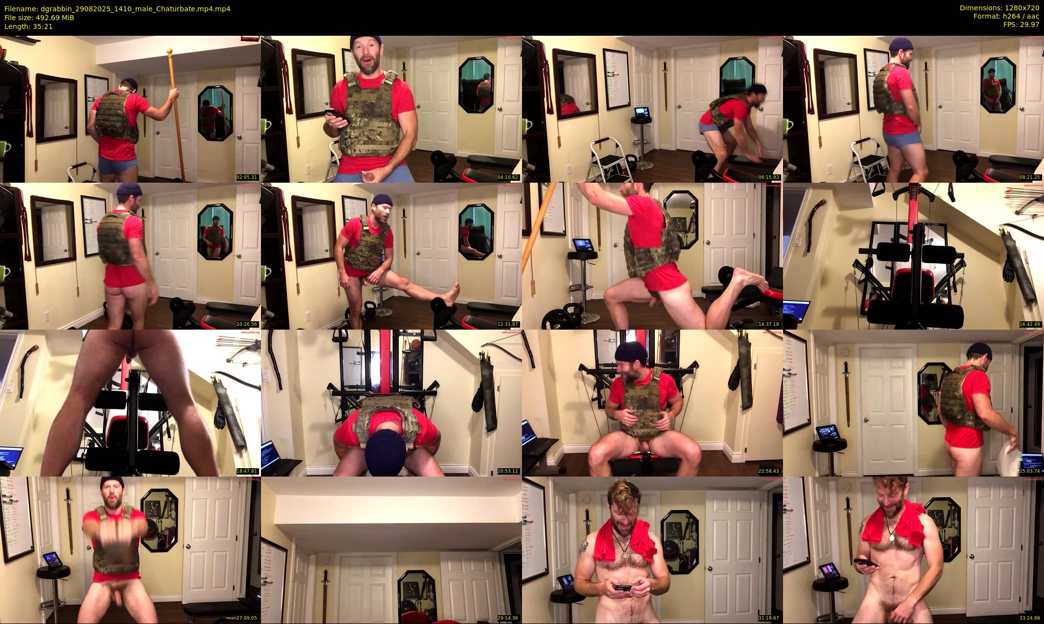dgrabbin — 36 minute Chaturbate male cam show recording, 720p, Aug 29, 2025