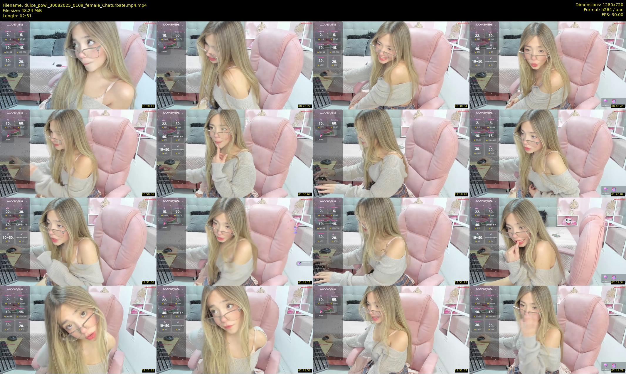 dulce_powl — 3 minute Chaturbate female cam show recording, 720p, Aug 30, 2025