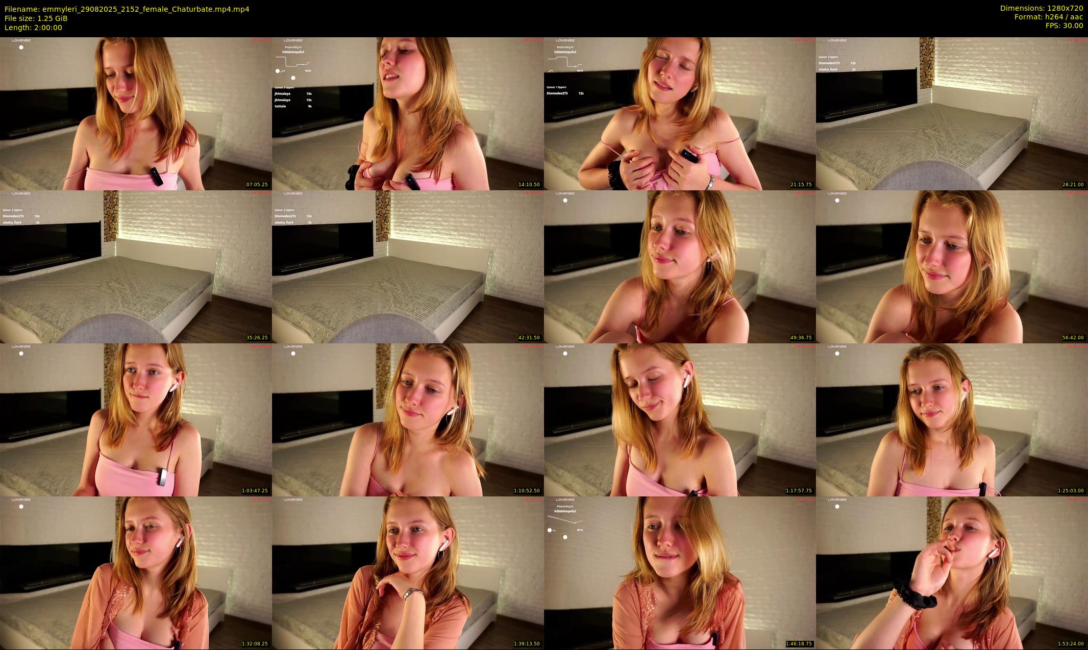 emmyleri — 120 minute Chaturbate female cam show recording, 720p, Aug 29, 2025