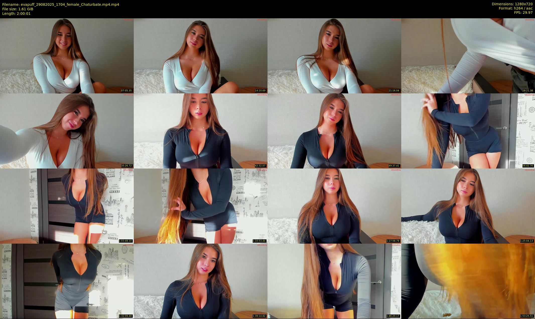 evapuff — 121 minute Chaturbate female cam show recording, 720p, Aug 29, 2025